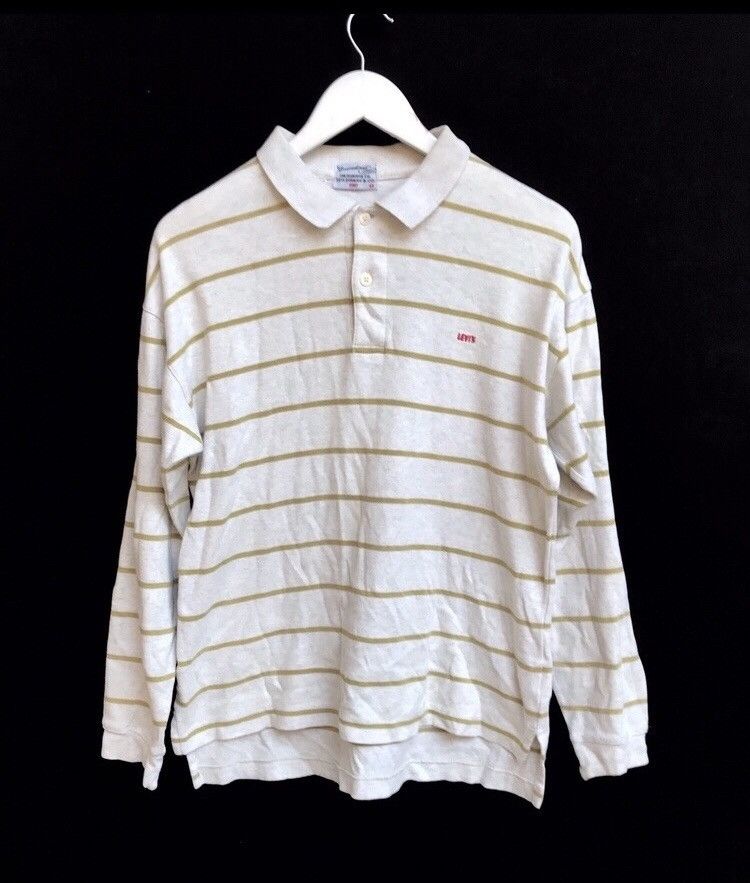 Levi's × Levi's Vintage Clothing 🔥Vintage Levis's Long Sleeve Polo Shirt Size US S / EU 44-46 / 1 - 1 Thumbnail