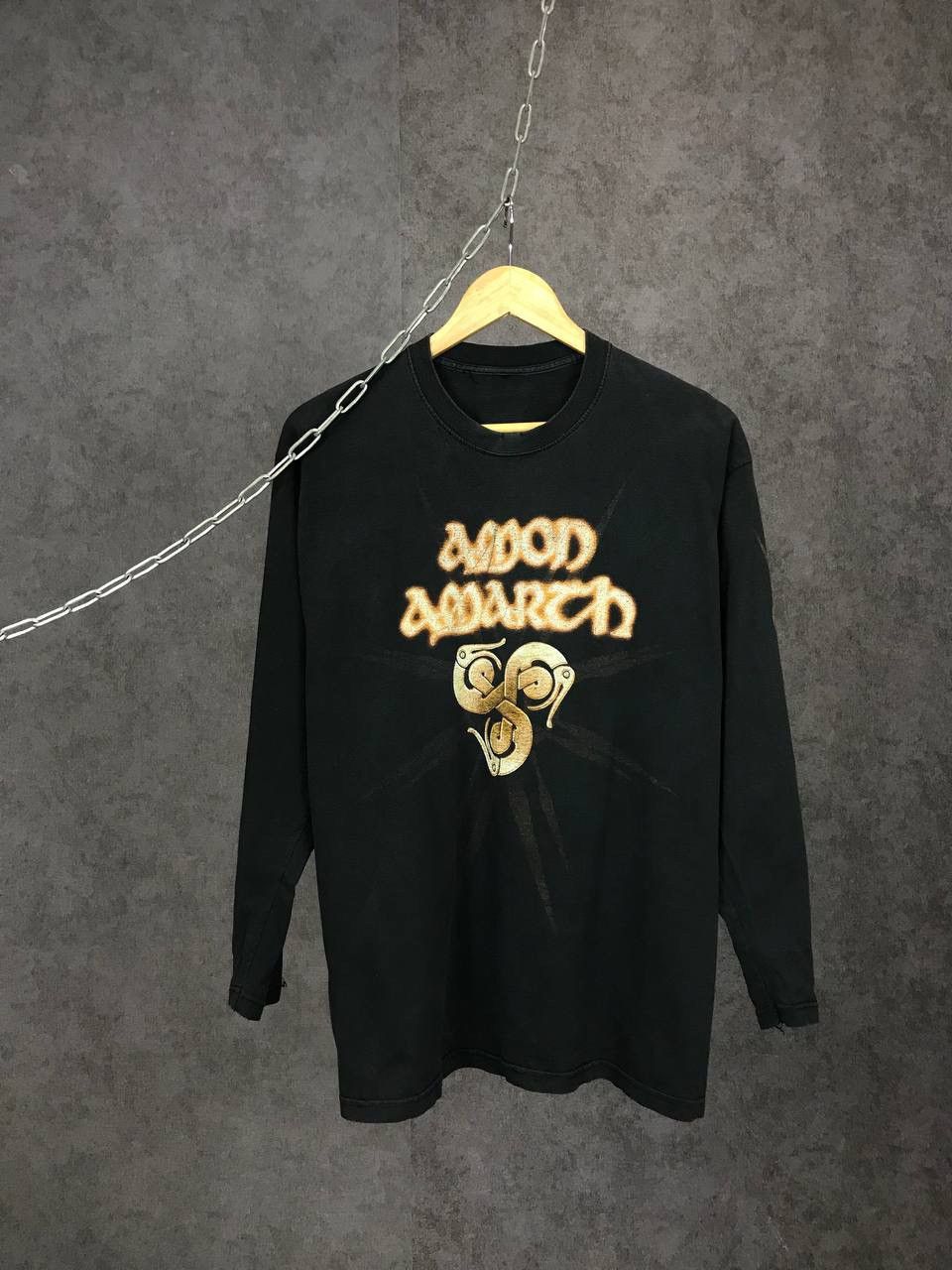 Band Tees × Vintage Amon Amarth vintage rock band overprinted longsleeve Size US S / EU 44-46 / 1 - 1 Thumbnail