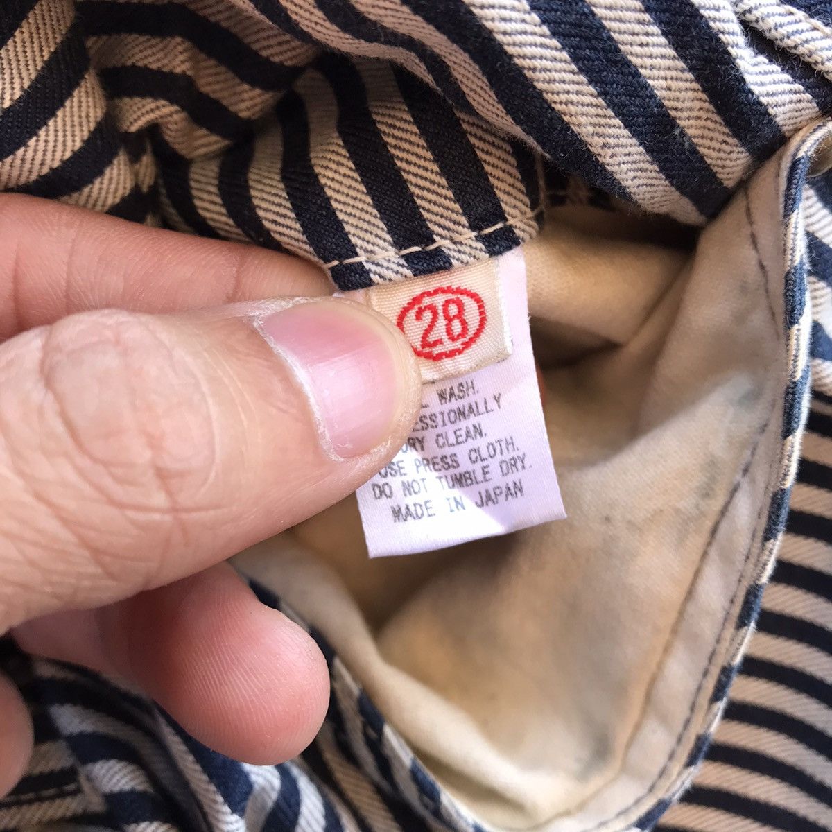 Japanese Brand × Pherrow's Pherrows Hickory Stripe Pants Size US 28 / EU 44 - 7 Thumbnail