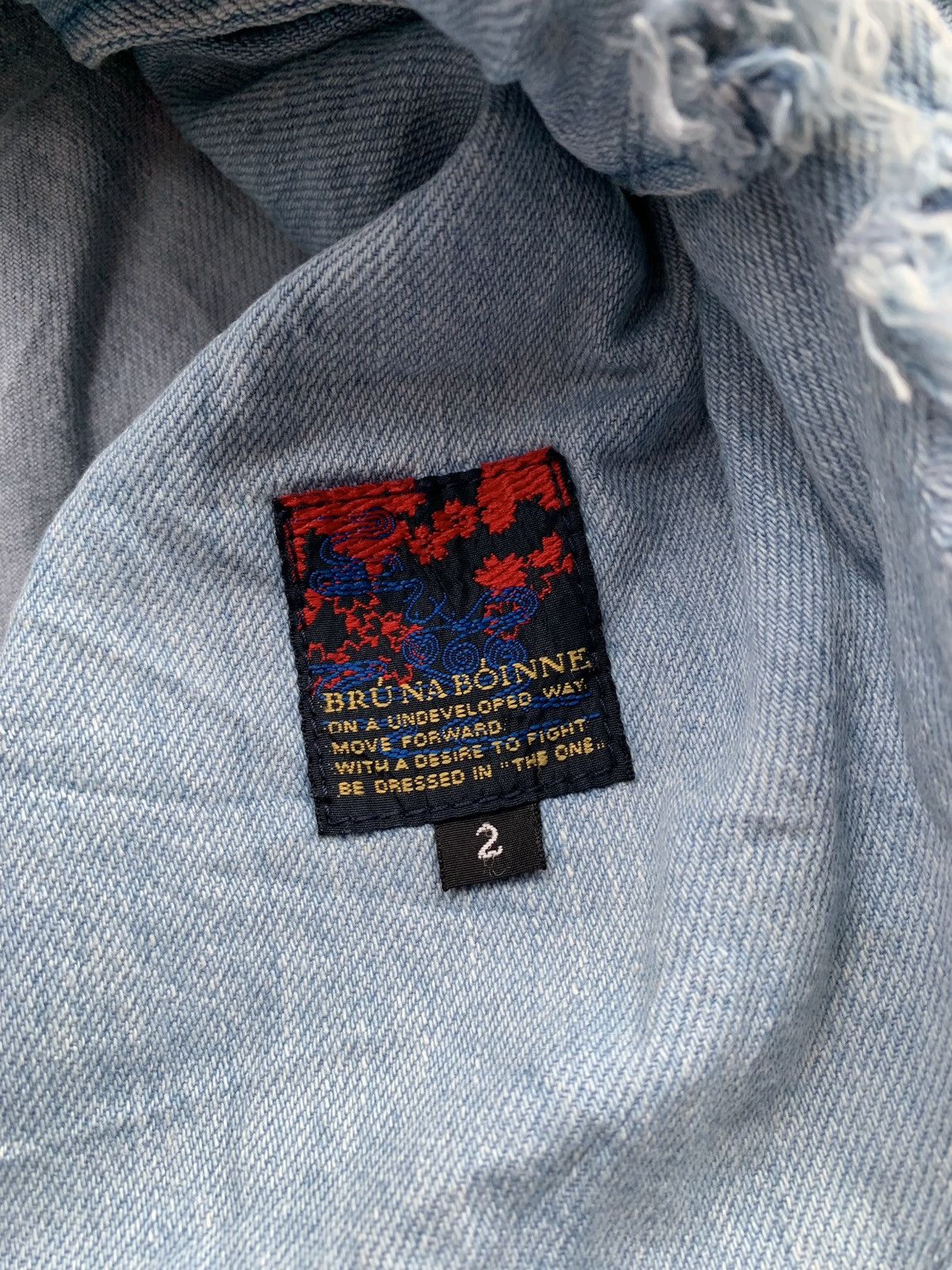 BRU NA BOINNE Vintage Bru na Boinne Denim Jacket Size US L / EU 52-54 / 3 - 3 Thumbnail