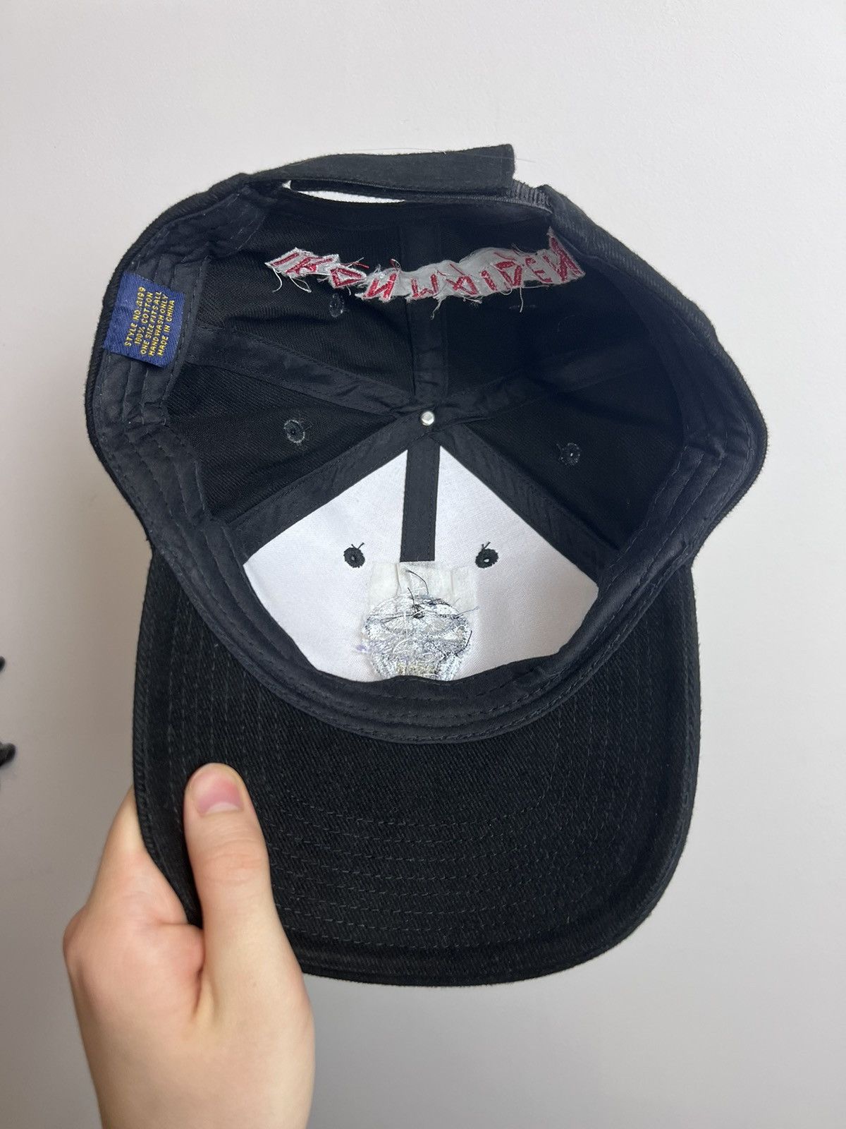Band Tees Vintage 90s Iron Maiden Rock Metal Band Dad Cap Hat Grail Size ONE SIZE - 4 Thumbnail