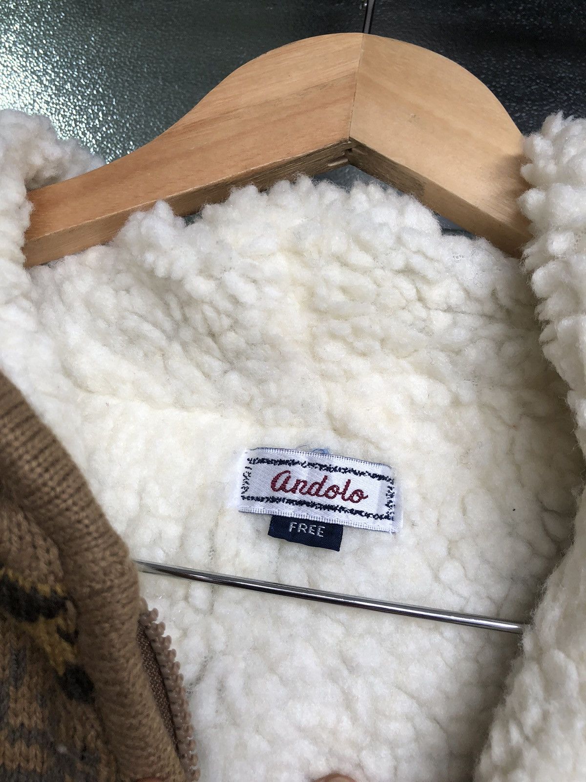 Vintage Vintage Andolo Coloured Knit Sherpa Sweater Hoodie Size US M / EU 48-50 / 2 - 3 Thumbnail