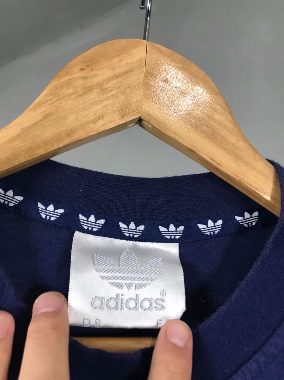 Adidas Adidas Vintage Navy Blue Tee Size US XXL / EU 58 / 5 - 6 Thumbnail