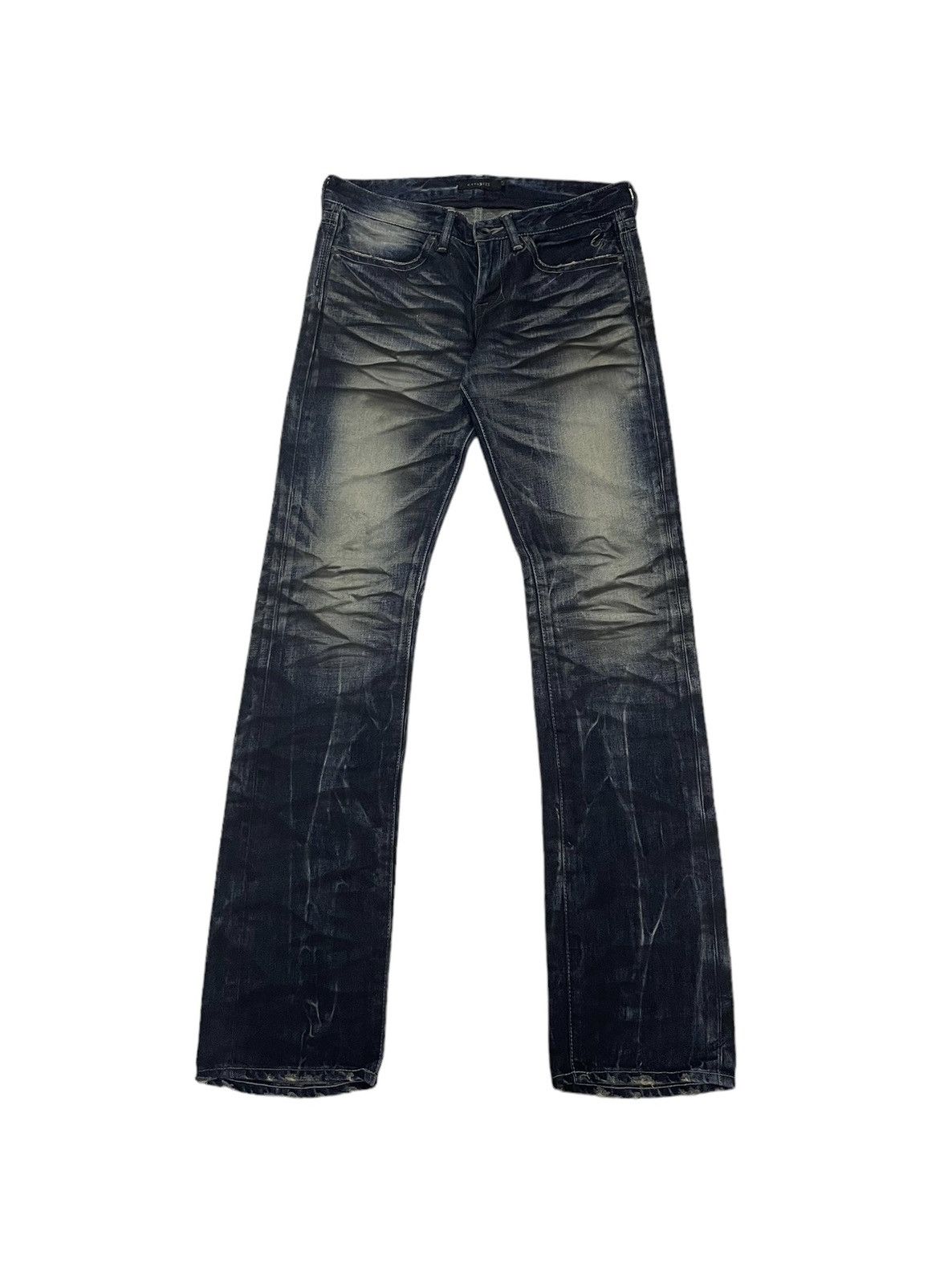 image of 14Th Addiction x Beauty Beast Civarize Japan Claw Marks Jeans in Blue, Men's (Size 31)