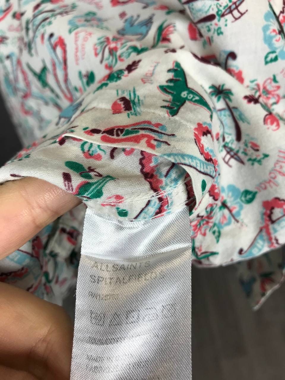 Allsaints Allsaints luxury crazy multicolor overprinted shirt Size US S / EU 44-46 / 1 - 5 Thumbnail
