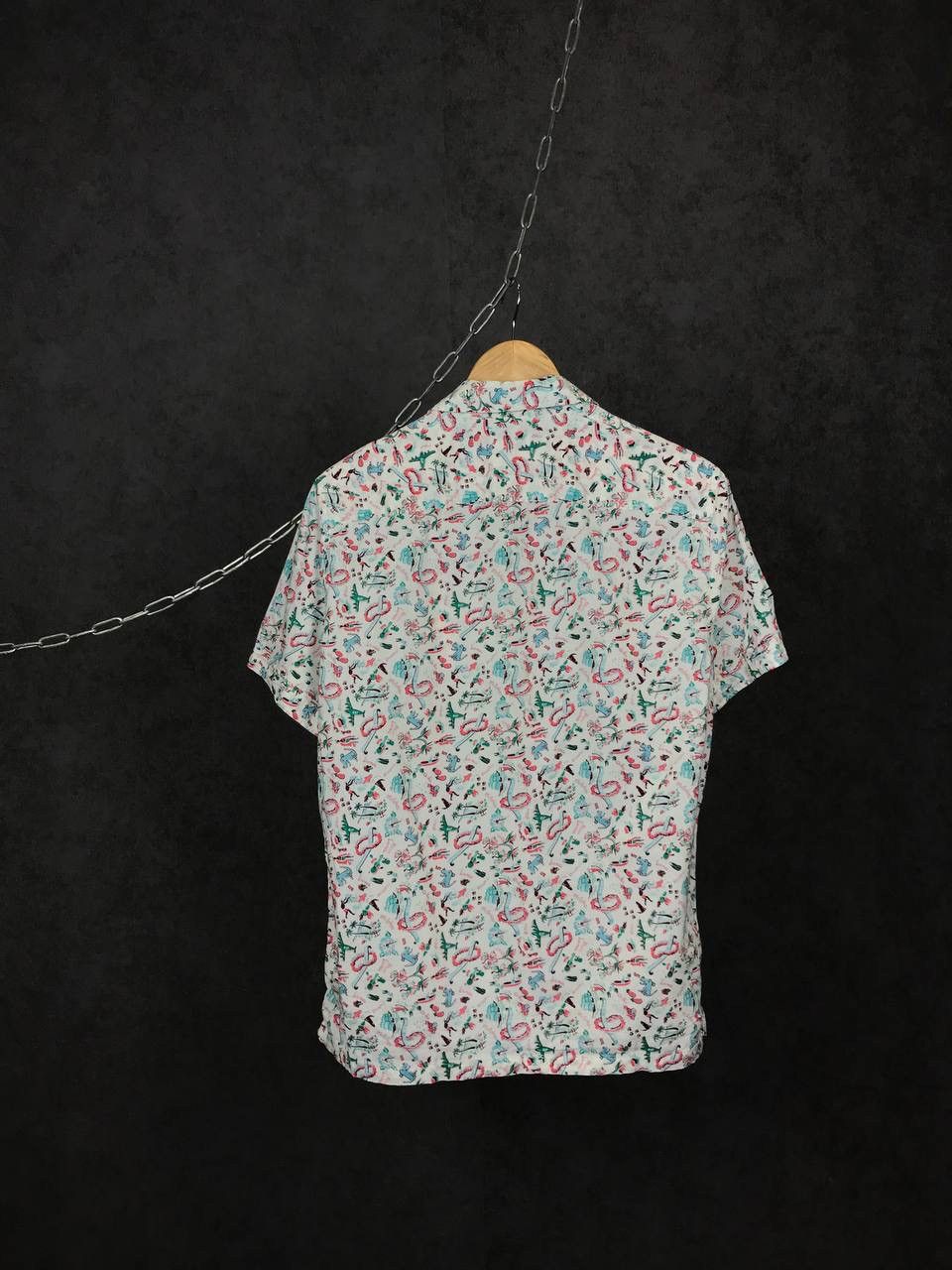 Allsaints Allsaints luxury crazy multicolor overprinted shirt Size US S / EU 44-46 / 1 - 6 Thumbnail