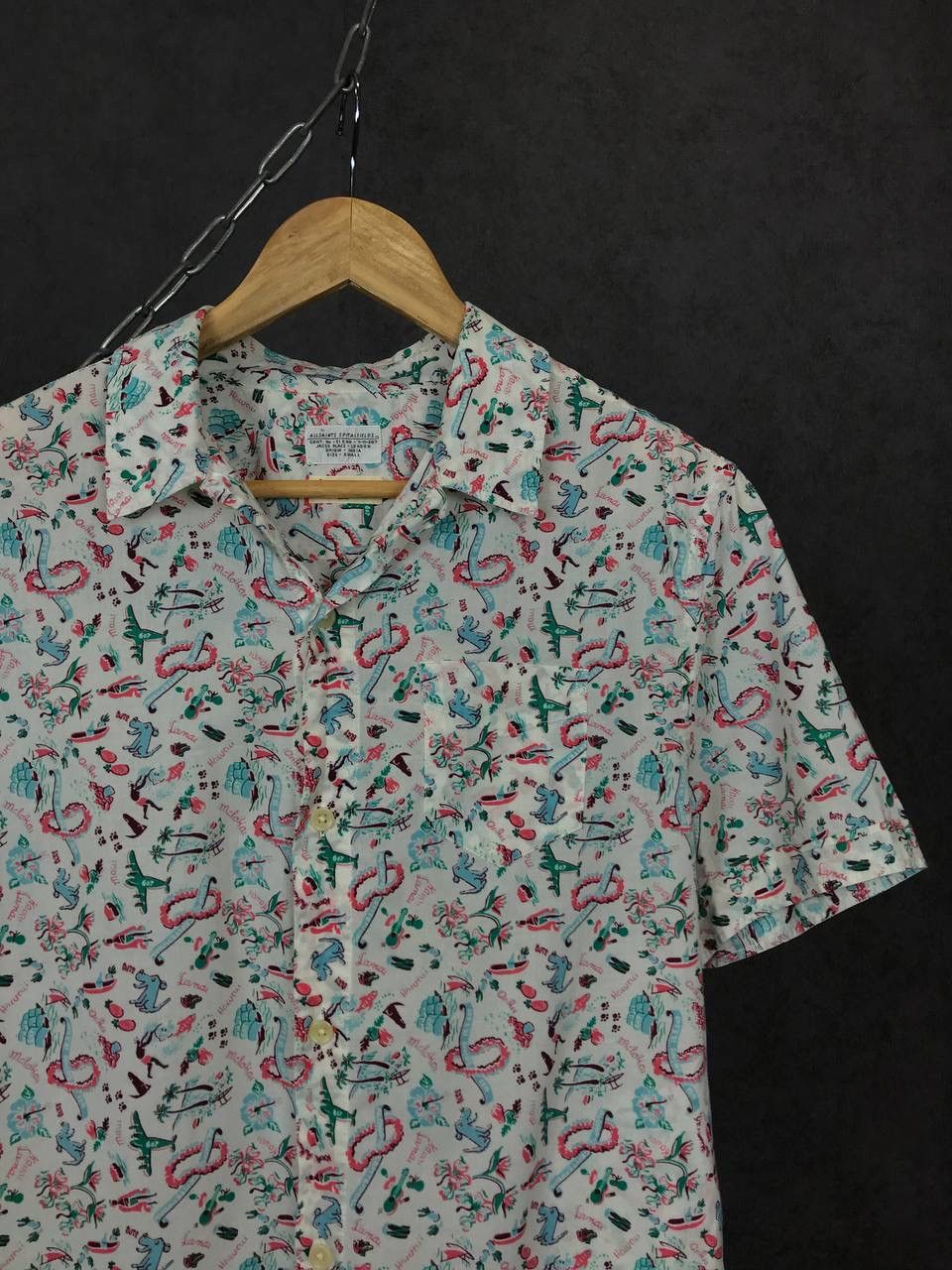 Allsaints Allsaints luxury crazy multicolor overprinted shirt Size US S / EU 44-46 / 1 - 2 Thumbnail