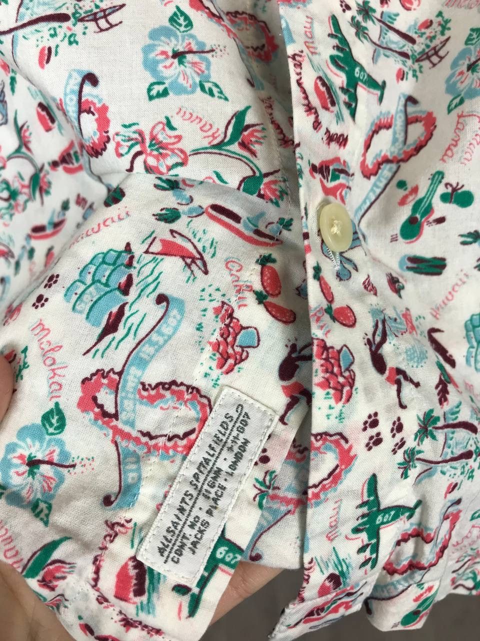 Allsaints Allsaints luxury crazy multicolor overprinted shirt Size US S / EU 44-46 / 1 - 4 Thumbnail