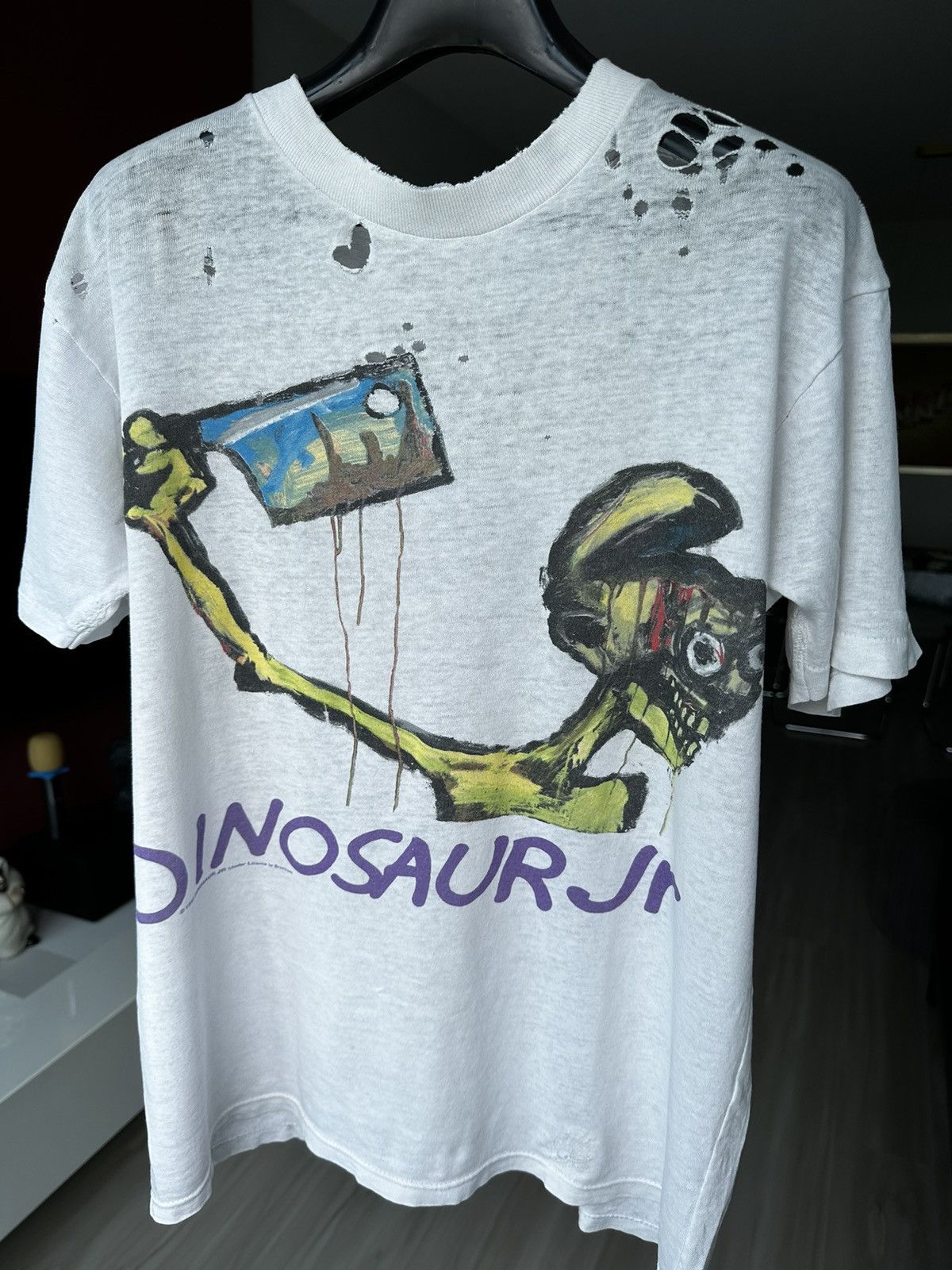 Rare 1993 Dinosaur Jr Start Choppin Song T-Shirt Double