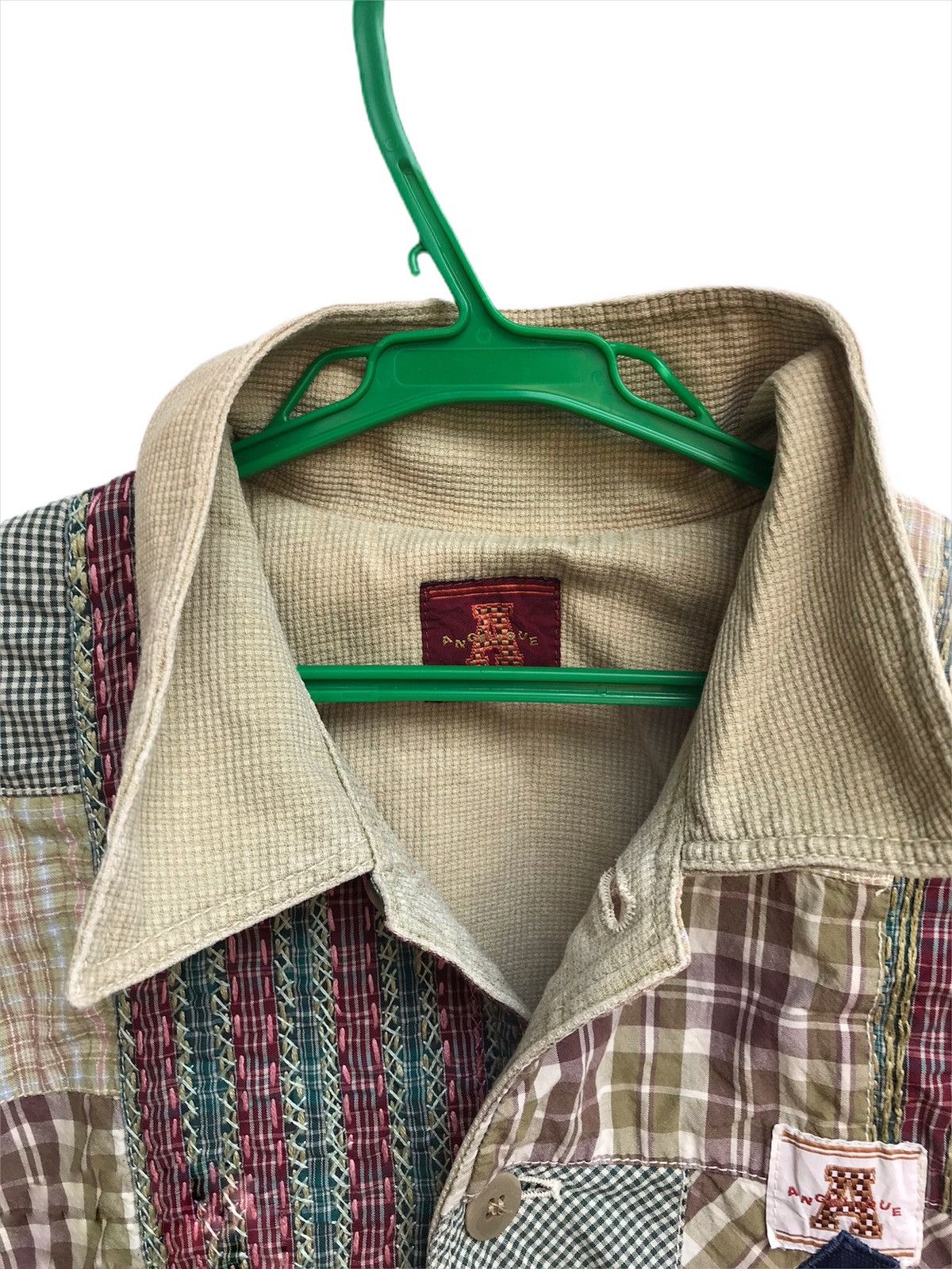 Japanese Brand × Vintage 🔥Angelique Patchwork Pattern Button Light Jacket Size US M / EU 48-50 / 2 - 4 Thumbnail