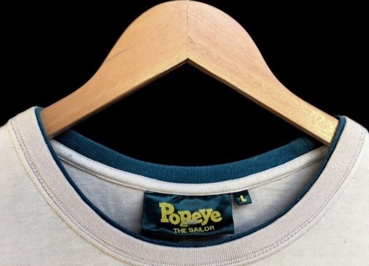 Vintage 🔥Popeye The Sailor Man Long Sleeve T Shirts Size US S / EU 44-46 / 1 - 3 Thumbnail