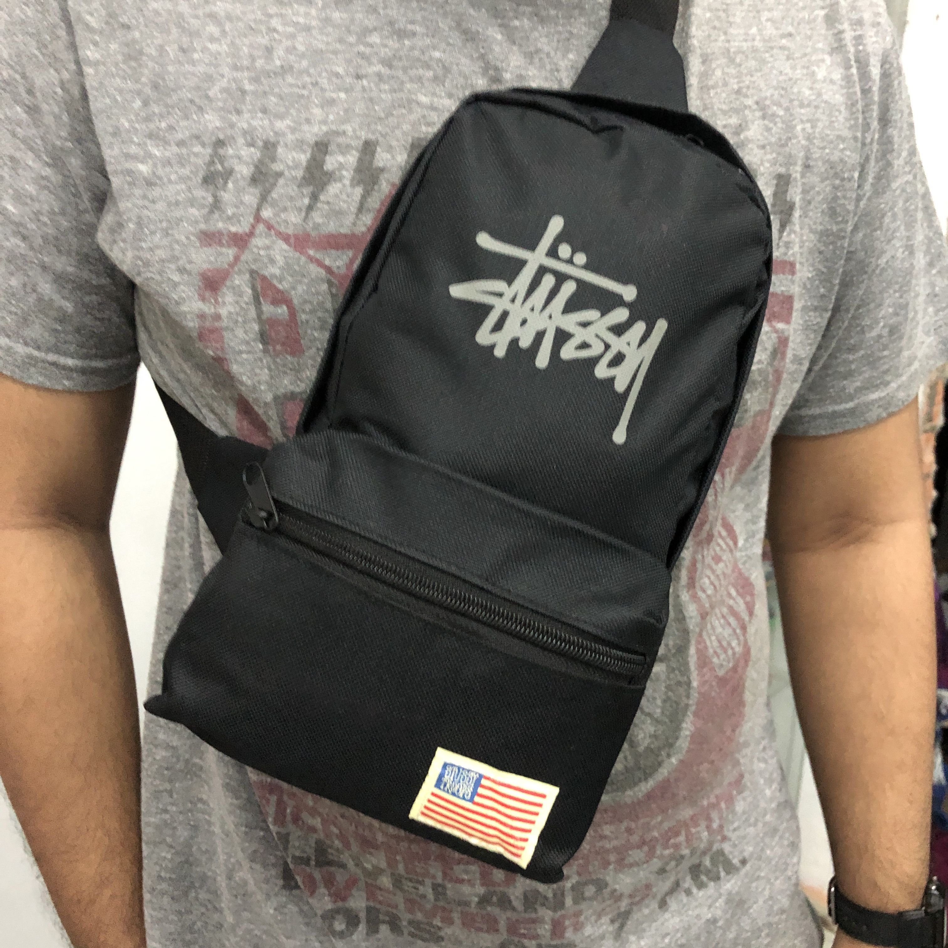 Stussy AUTHENTIC Stussy Magazine Troops Crossbody Sling Bag Size ONE SIZE - 1 Thumbnail