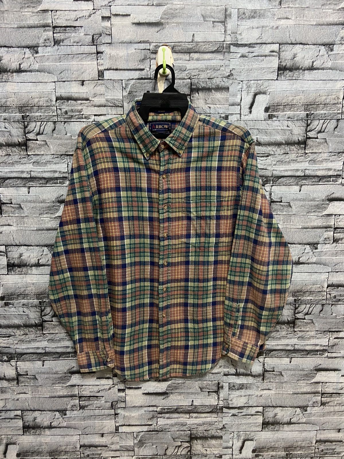 Arrow Arrow Flannel single pocket plaid design Size US XL / EU 56 / 4 - 1 Thumbnail