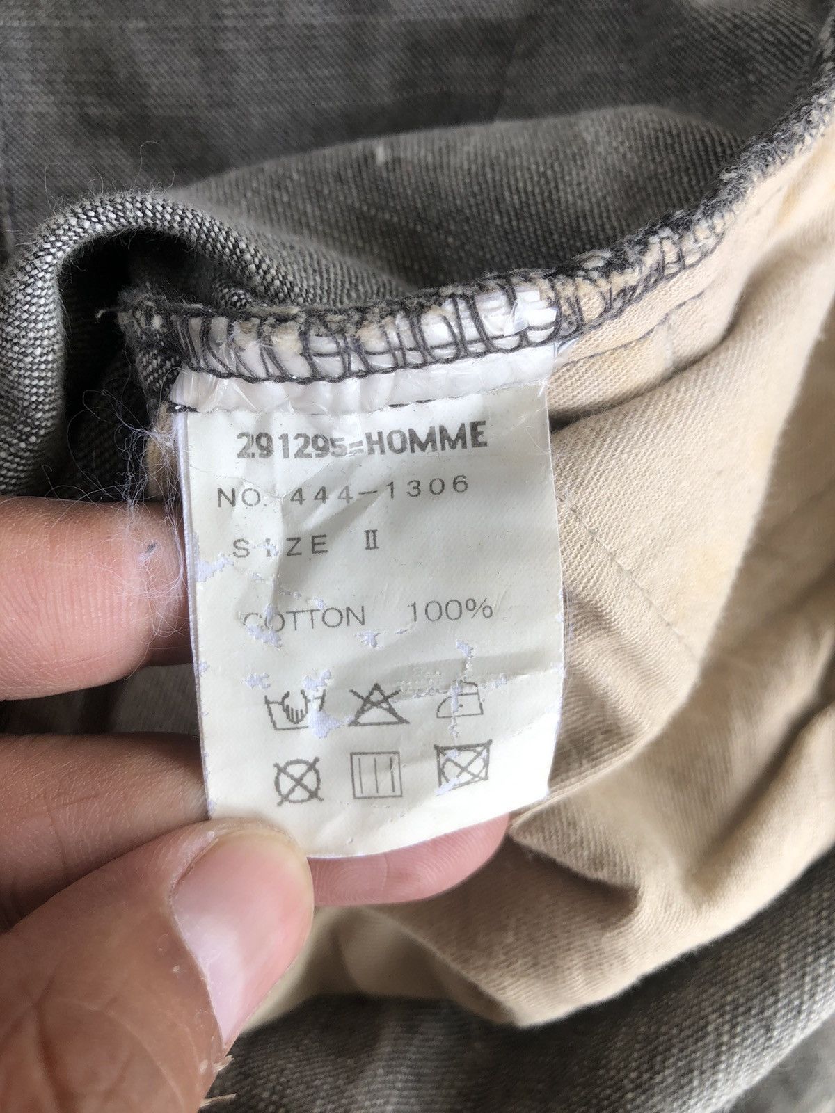 291295=Homme 291295 Homme Cargo Pants Multipocket Distressed Size US 31 - 14 Thumbnail