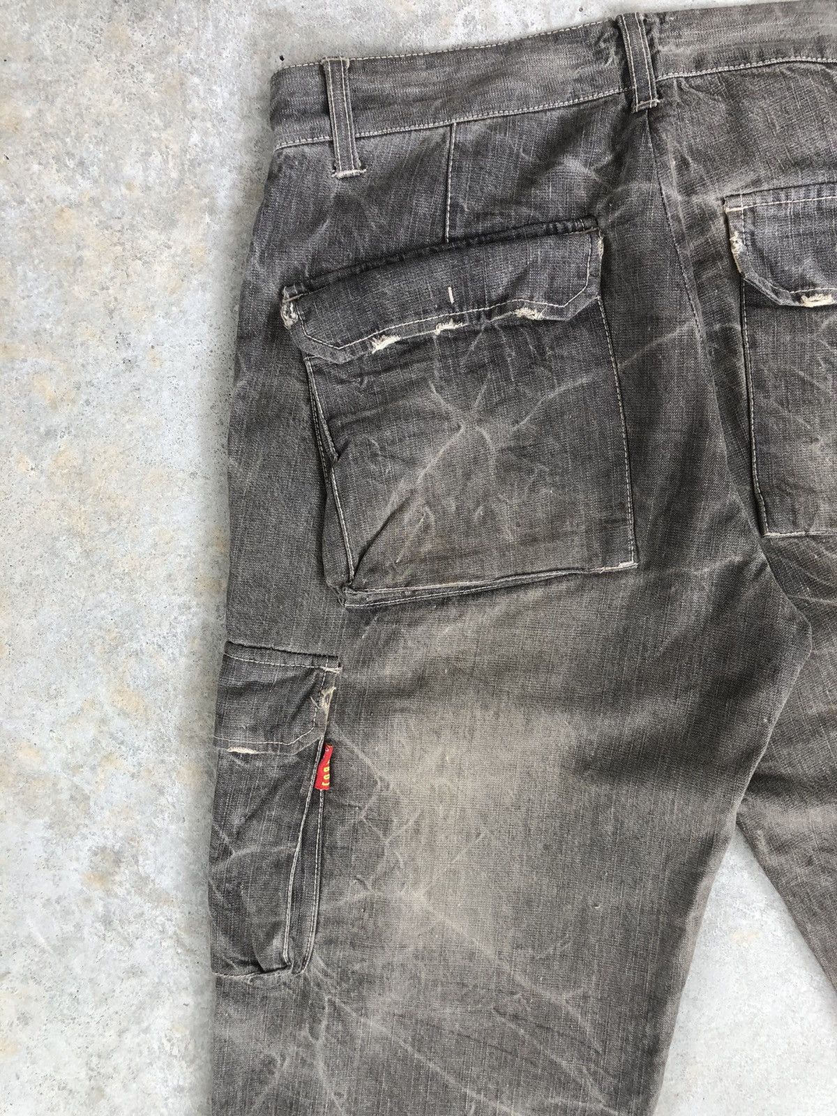 291295=Homme 291295 Homme Cargo Pants Multipocket Distressed Size US 31 - 9 Thumbnail