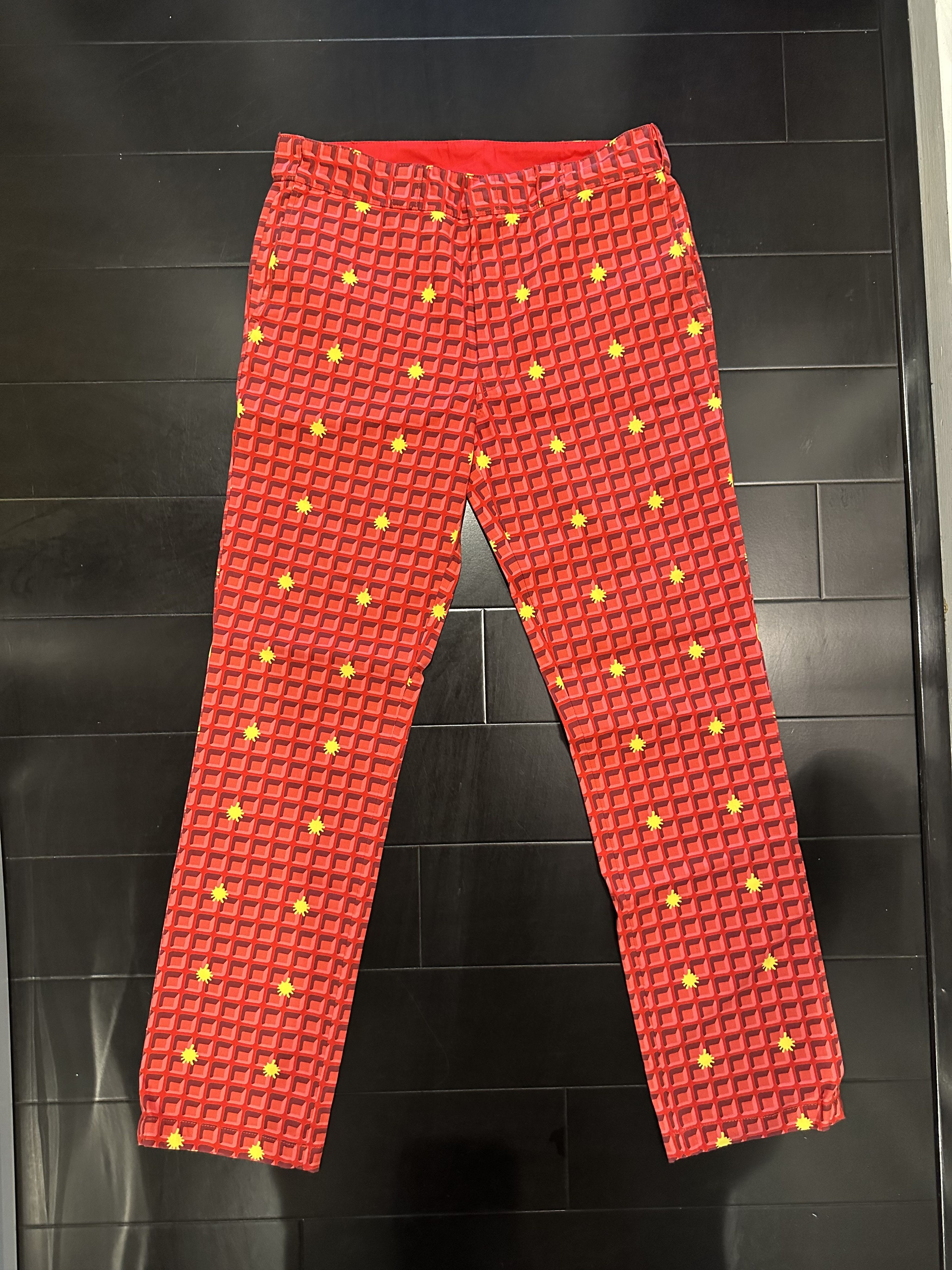 ICECREAM WAFFLE PANTS RED