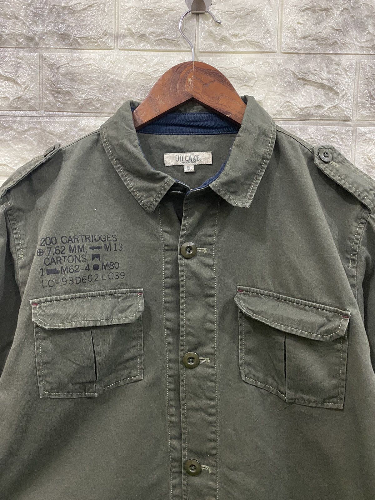 Japanese Brand Oil cake US Air Force Button Shirt Size US XL / EU 56 / 4 - 3 Thumbnail