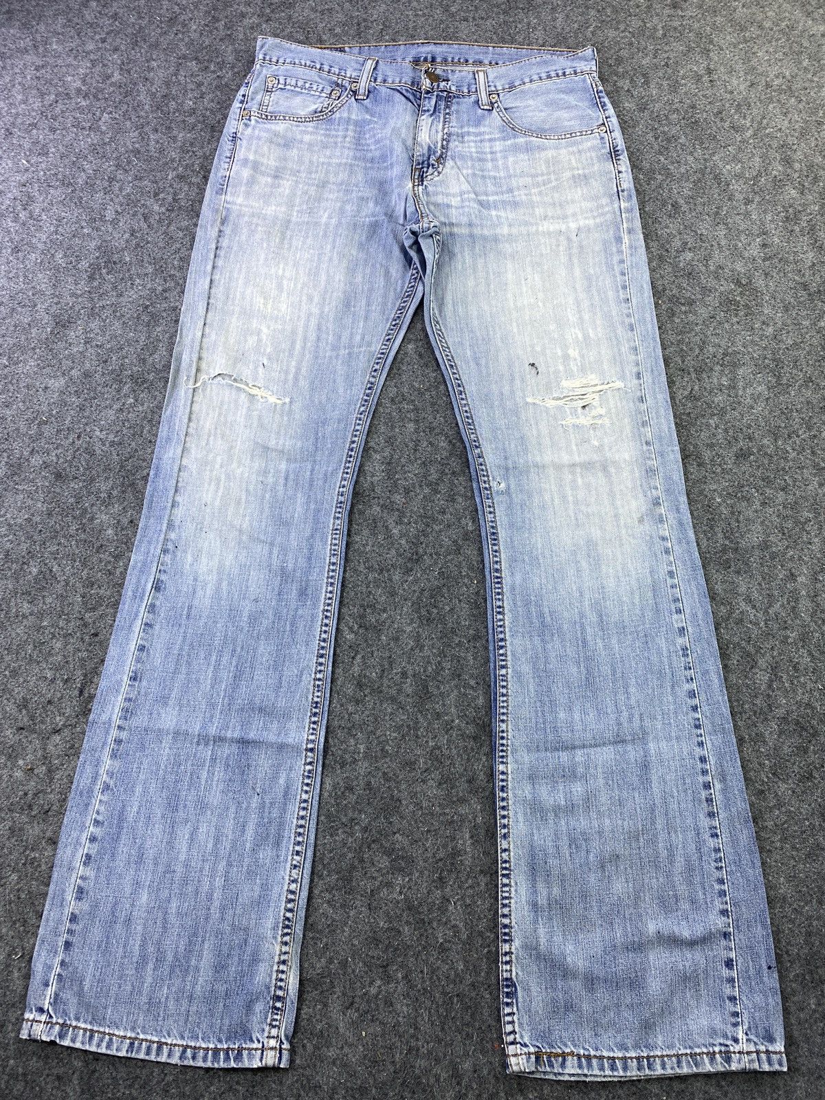 Jean Vintage Levis 527 Distress Blue wash Jeans - J541 Size US 33 - 2 Thumbnail