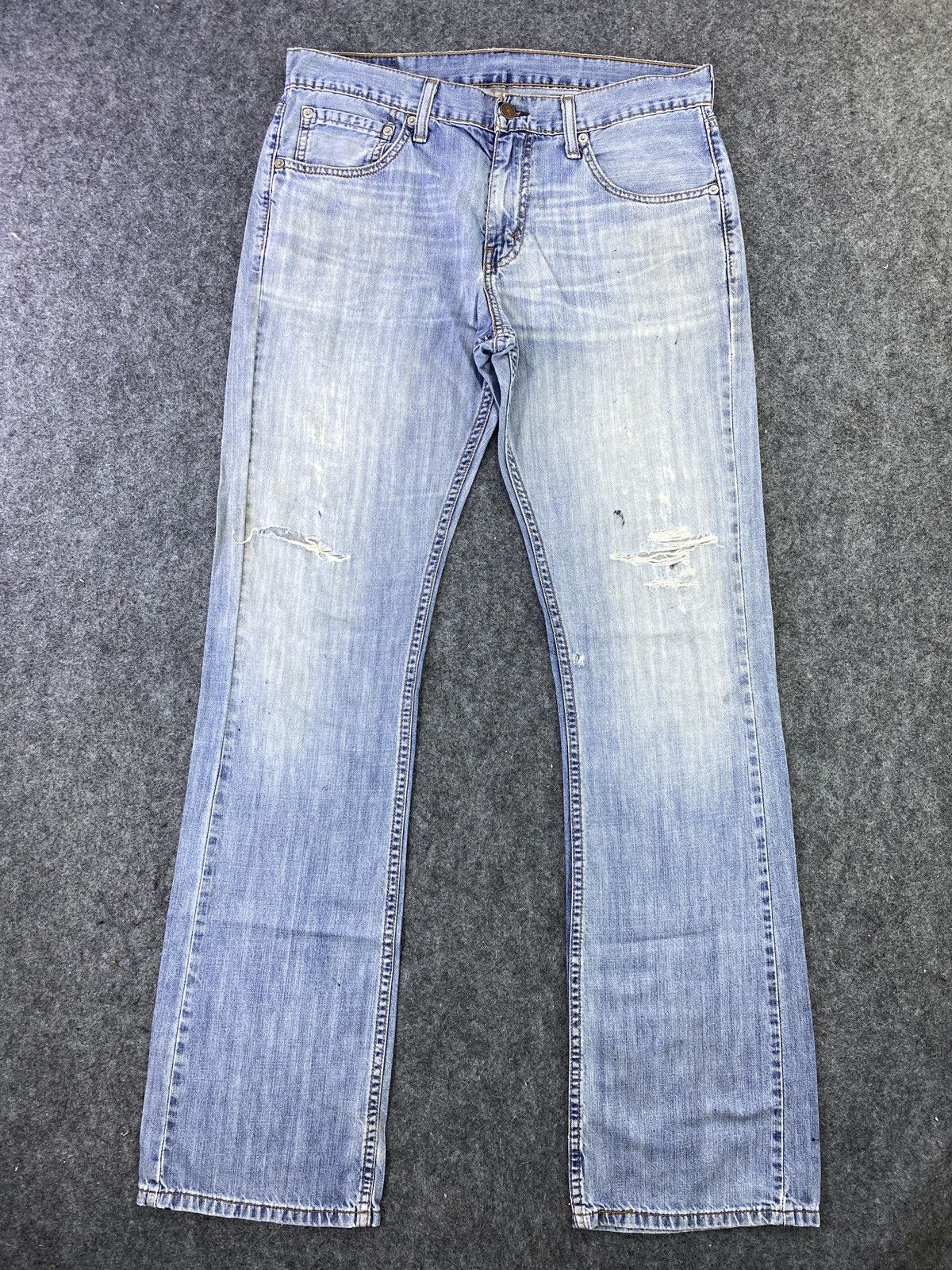 Jean Vintage Levis 527 Distress Blue wash Jeans - J541 Size US 33 - 1 Thumbnail