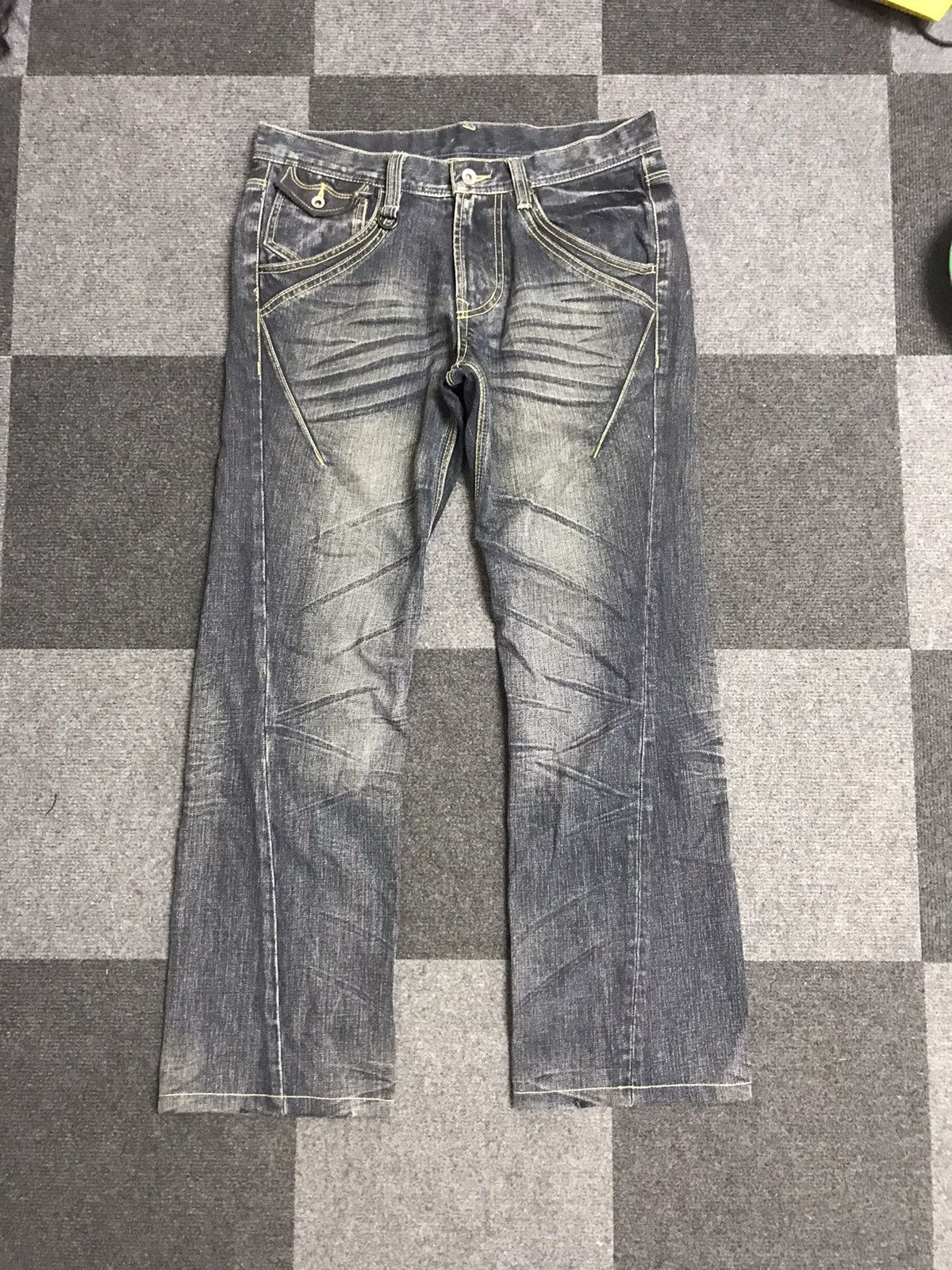 Japanese Brand HIDEAWAYS Japan Flare Jeans Size US 32 / EU 48 - 1 Thumbnail