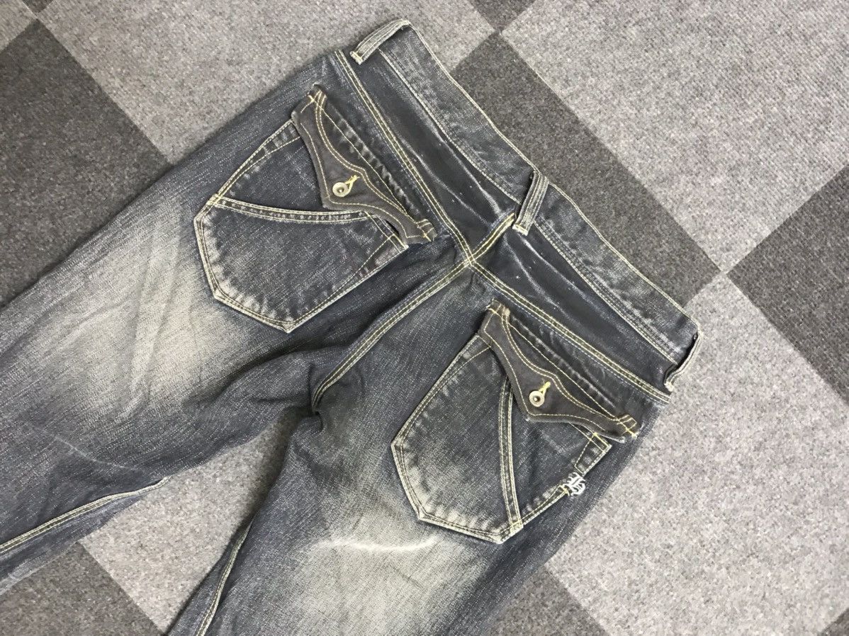 Japanese Brand HIDEAWAYS Japan Flare Jeans Size US 32 / EU 48 - 9 Thumbnail