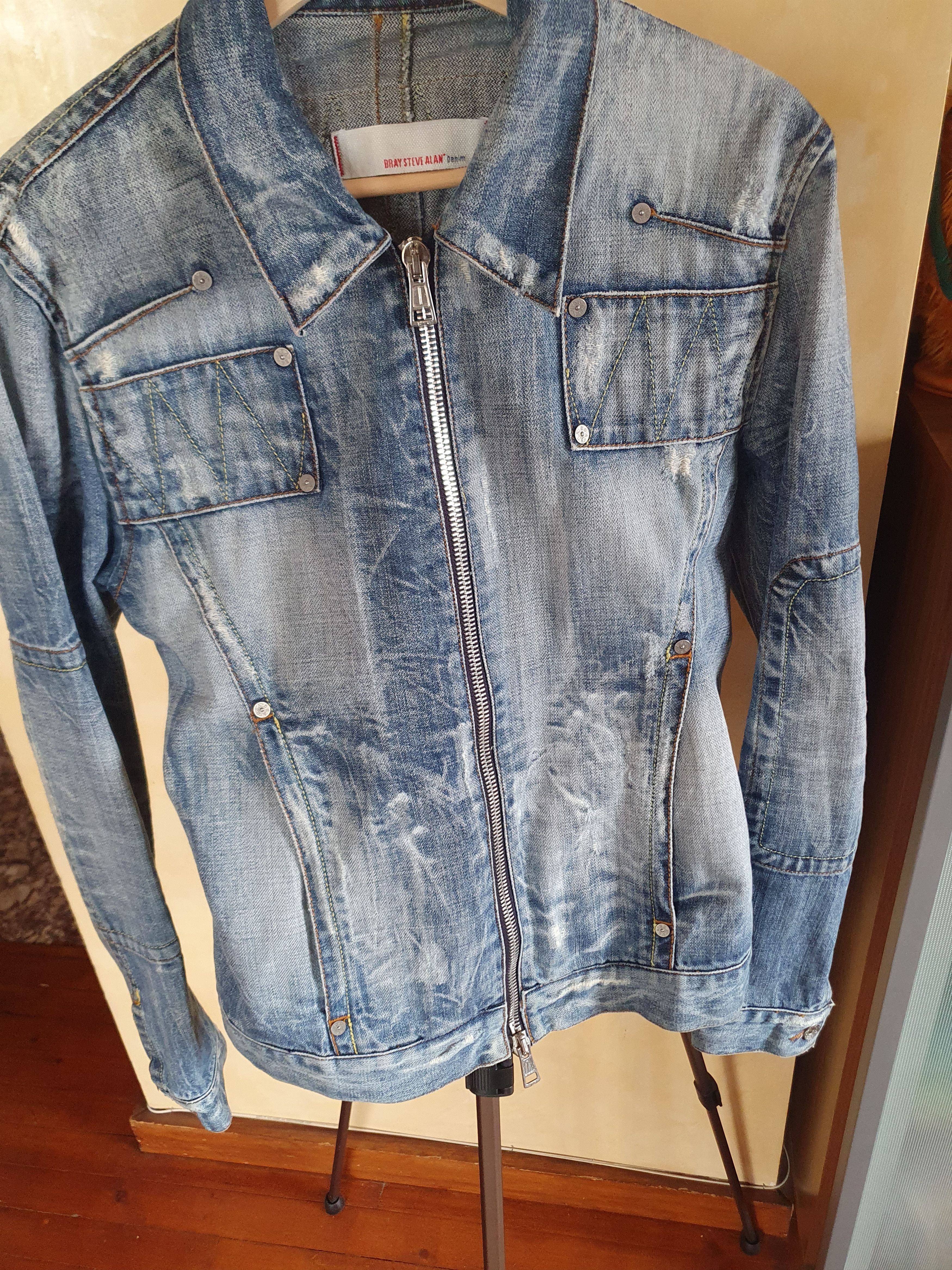 Other Bray Steve Slan denim 25/20/2004 SWAG Made in Italy jacket L Size L / US 10 / IT 46 - 21 Thumbnail