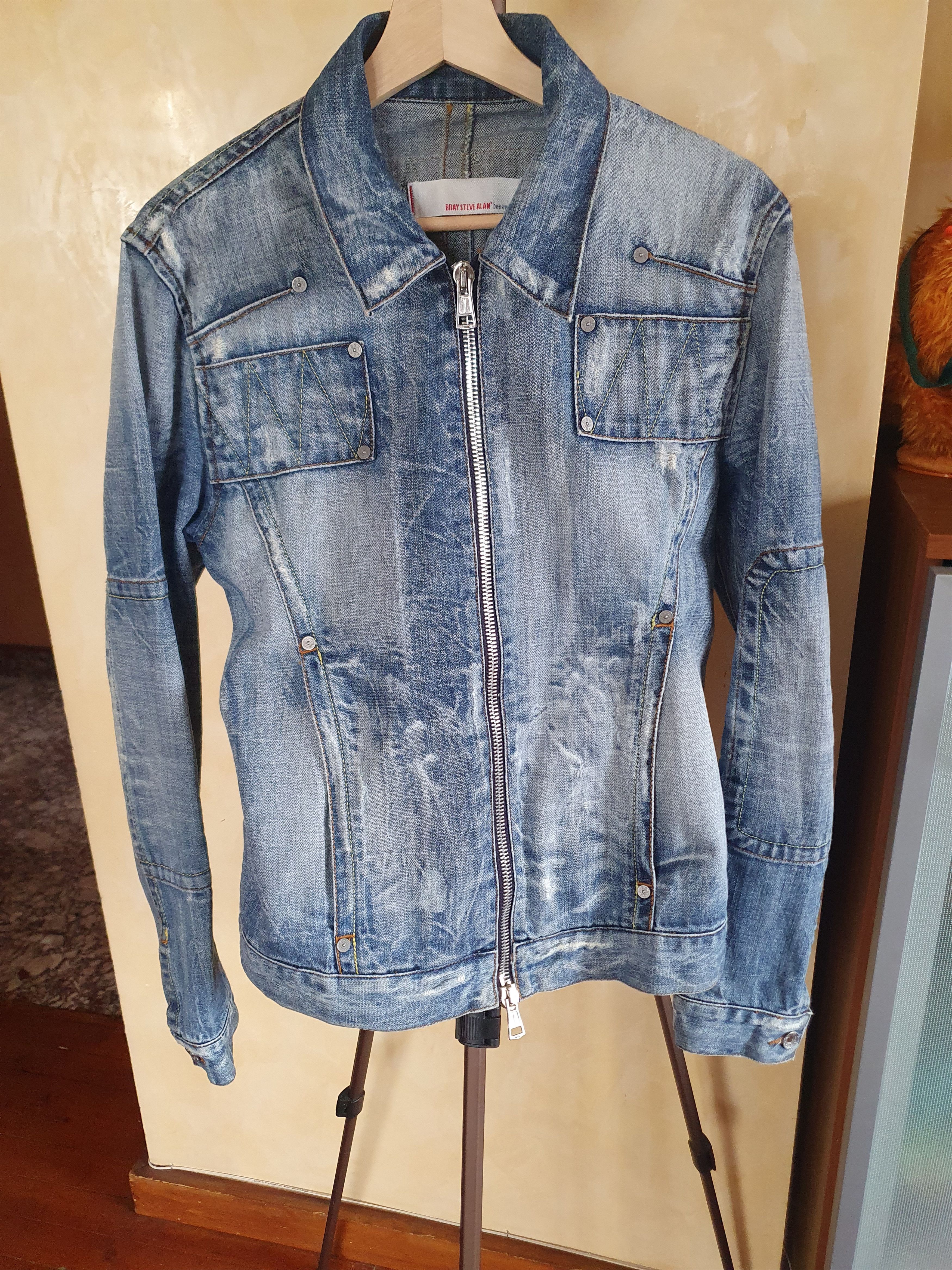 Other Bray Steve Slan denim 25/20/2004 SWAG Made in Italy jacket L Size L / US 10 / IT 46 - 24 Thumbnail