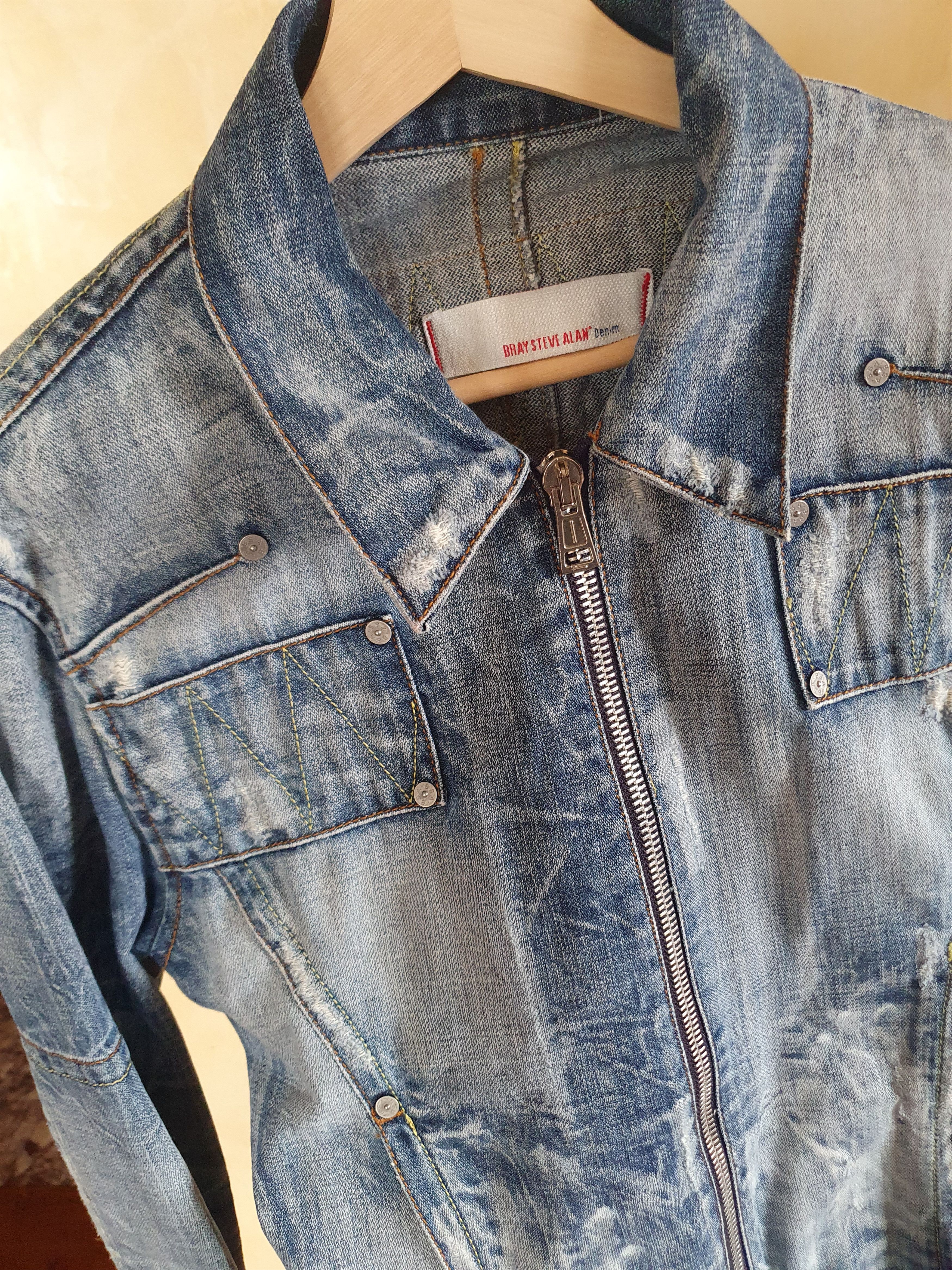 Other Bray Steve Slan denim 25/20/2004 SWAG Made in Italy jacket L Size L / US 10 / IT 46 - 20 Thumbnail