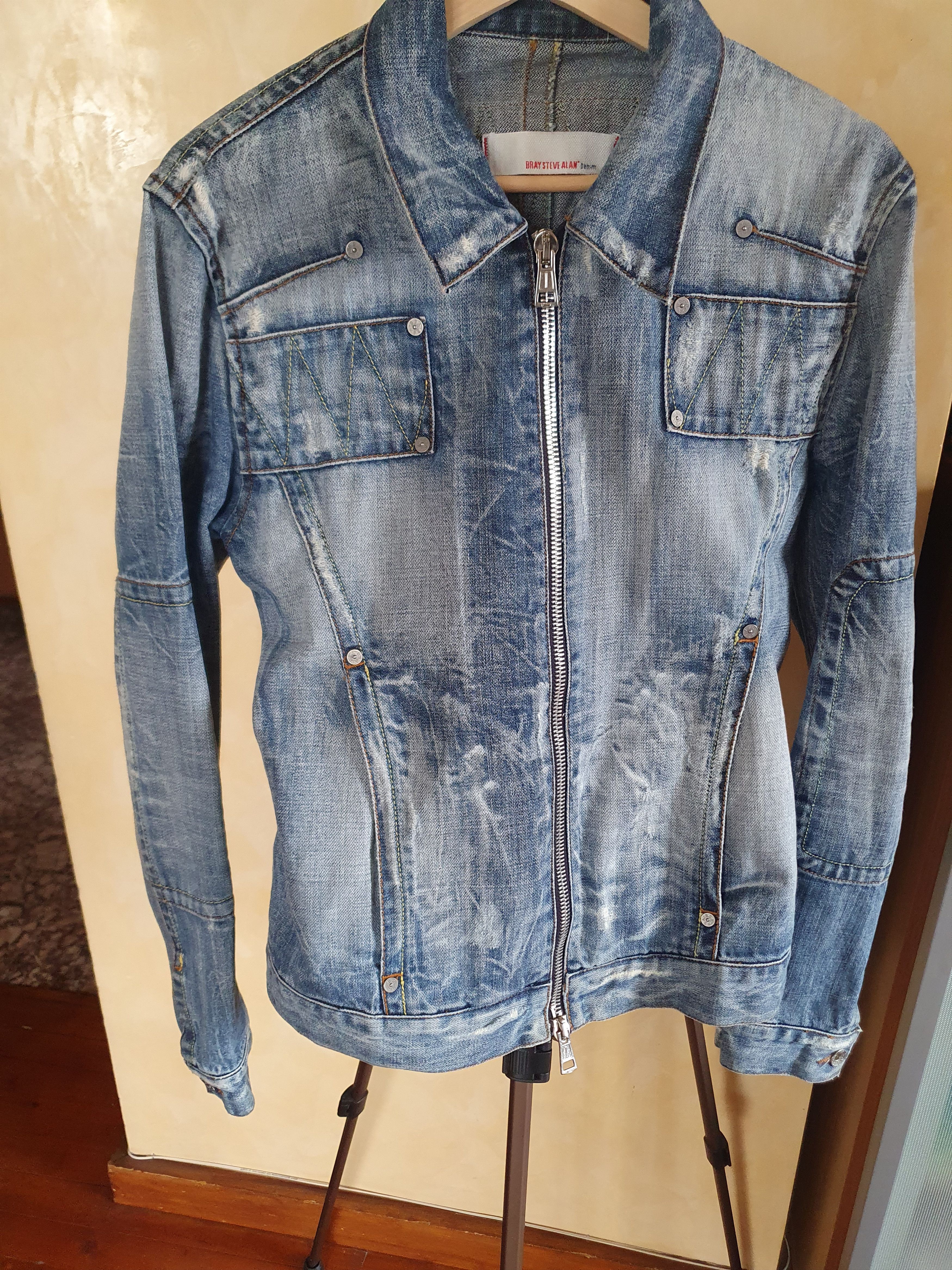 Other Bray Steve Slan denim 25/20/2004 SWAG Made in Italy jacket L Size L / US 10 / IT 46 - 22 Thumbnail