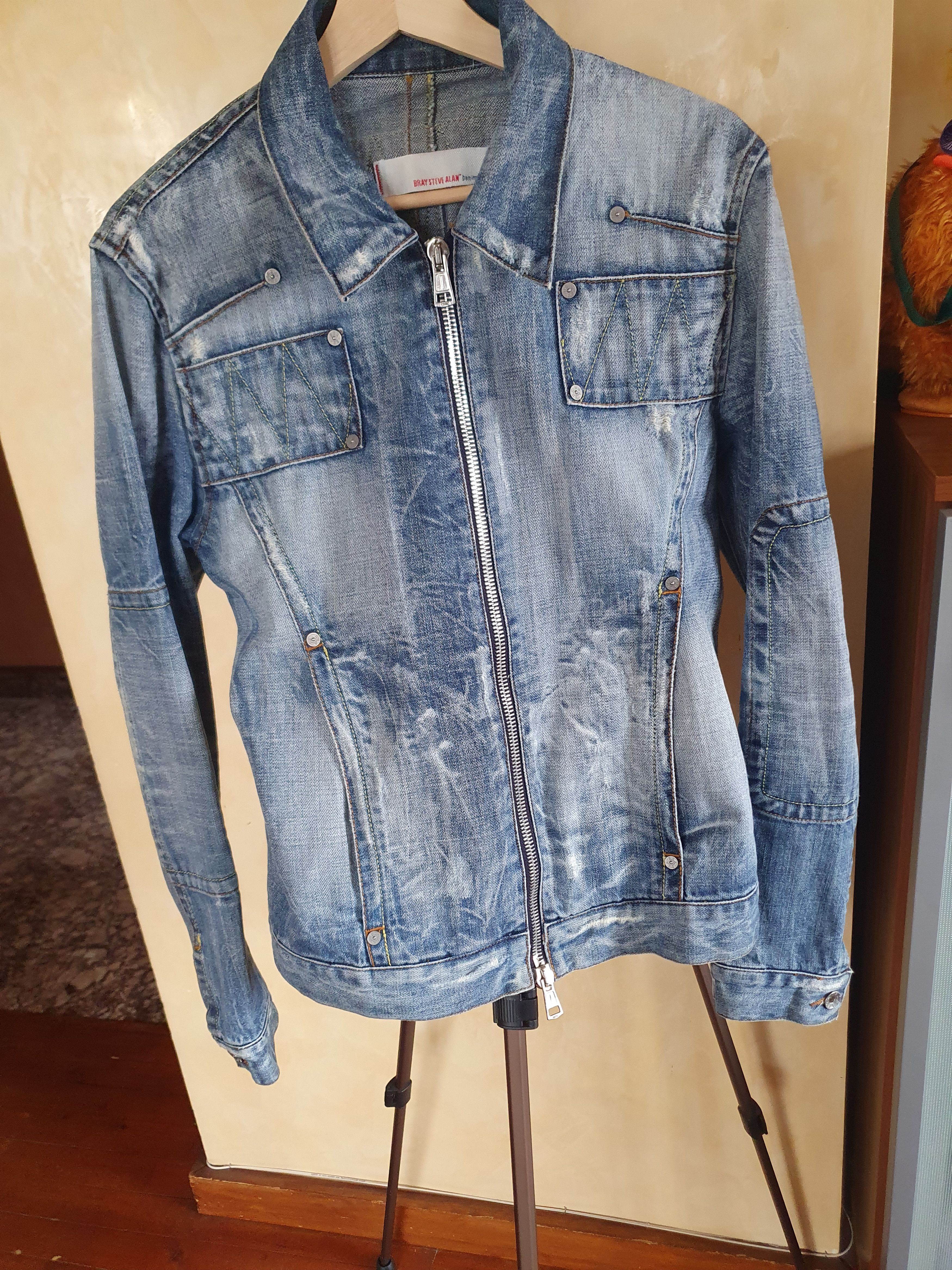 Other Bray Steve Slan denim 25/20/2004 SWAG Made in Italy jacket L Size L / US 10 / IT 46 - 23 Thumbnail