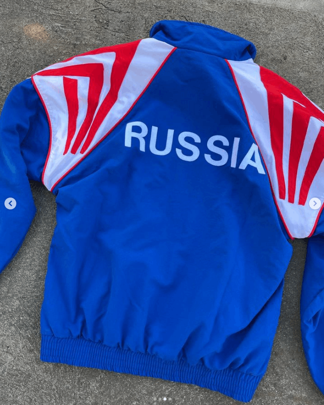 vintage 90s Adidas adiskin TRACKSUIT RUSSIA National Team Ki