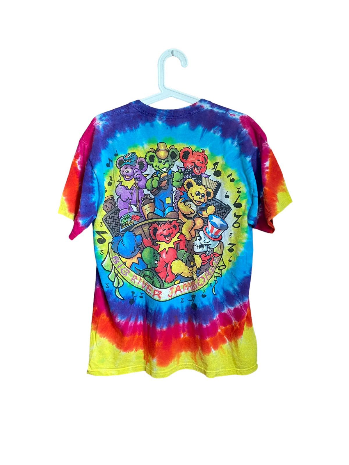 Vintage Grateful Dead Big River Jamboree Tie Dye Band Tee