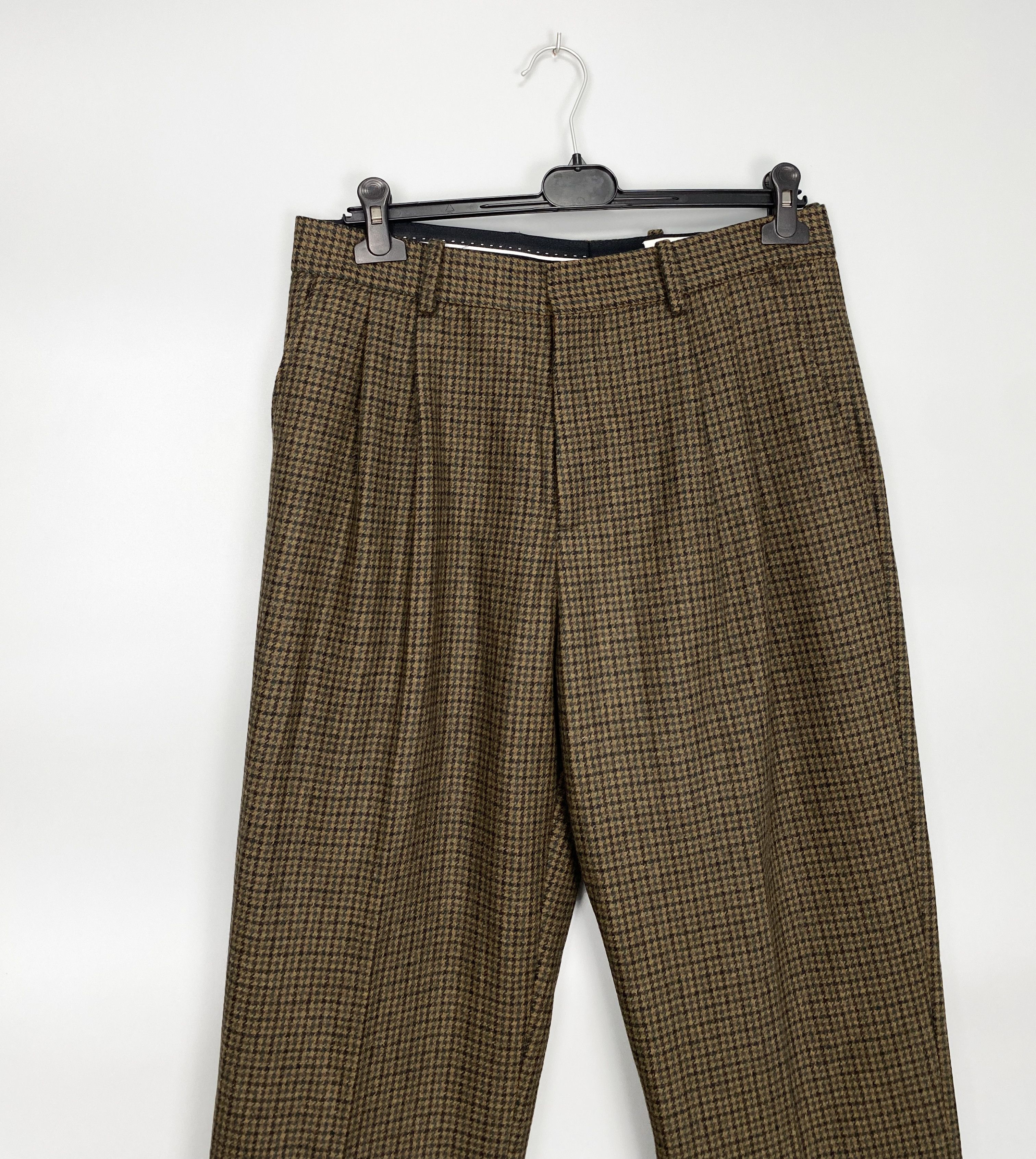 H&M NEW John Boyega x HM Italy Checkered Wool Casual Pant Size US 33 - 2 Thumbnail