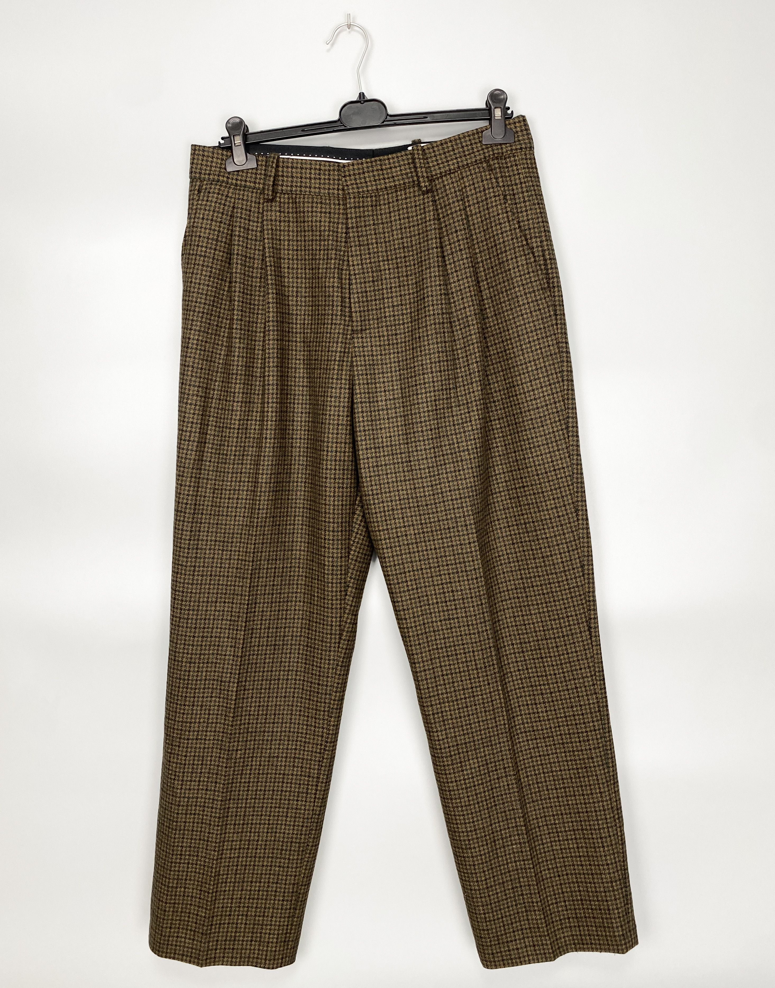 H&M NEW John Boyega x HM Italy Checkered Wool Casual Pant Size US 33 - 1 Thumbnail