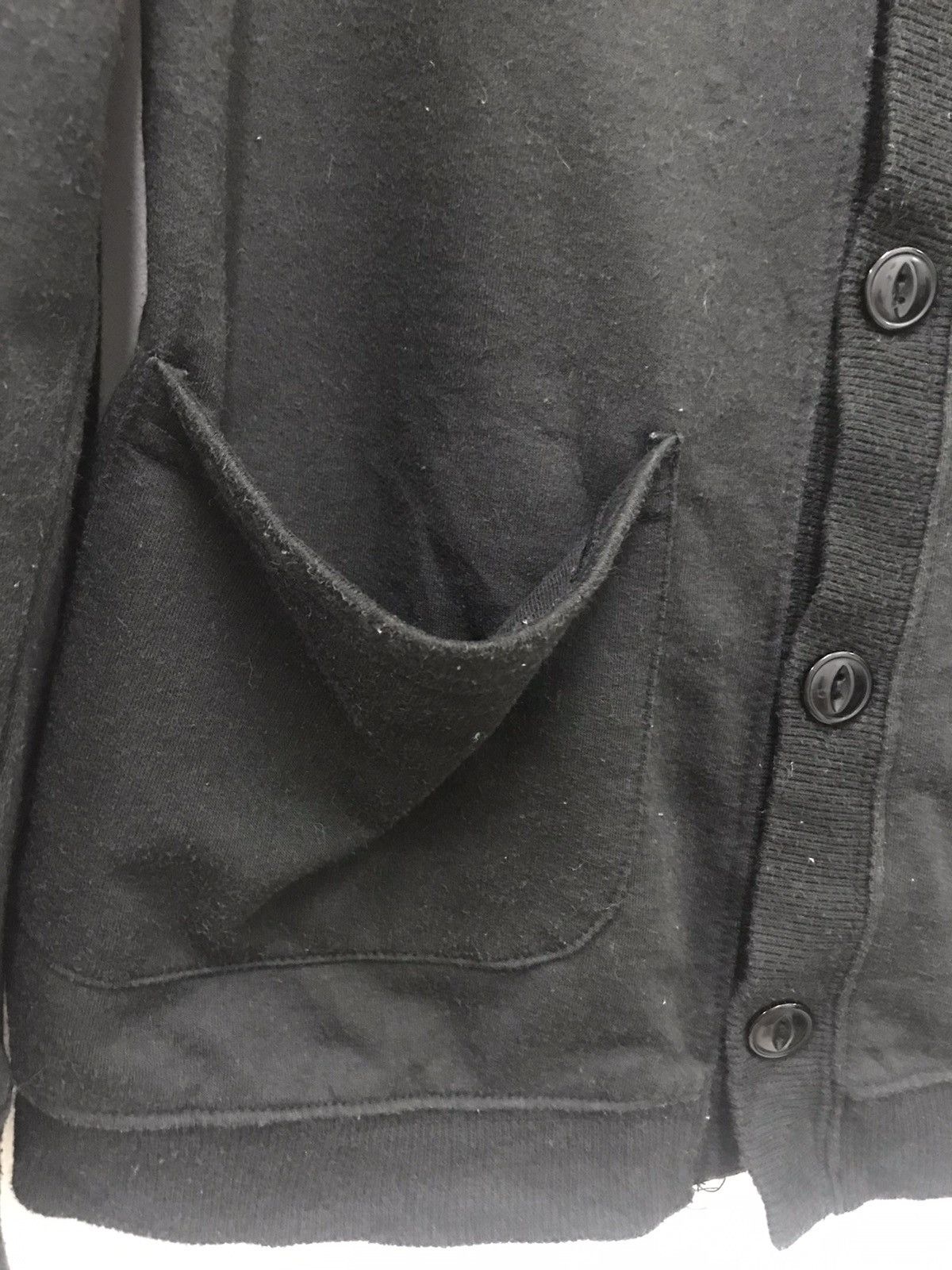 Denime Denime Black Cardigan Sweatshirt Size US L / EU 52-54 / 3 - 6 Thumbnail