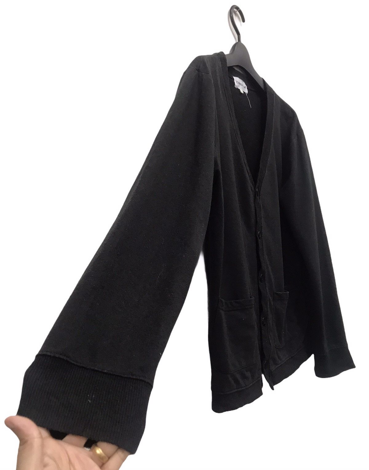 Denime Denime Black Cardigan Sweatshirt Size US L / EU 52-54 / 3 - 4 Thumbnail