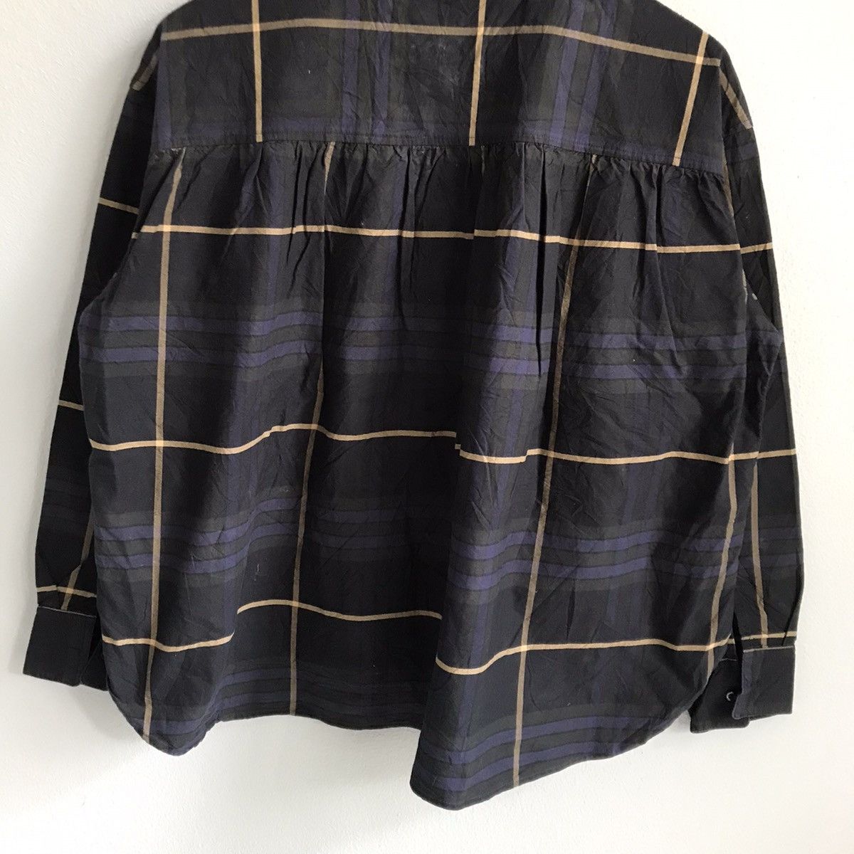 Japanese Brand Craft Boutique navy checked stripes jacket cotton Size M / US 6-8 / IT 42-44 - 5 Thumbnail