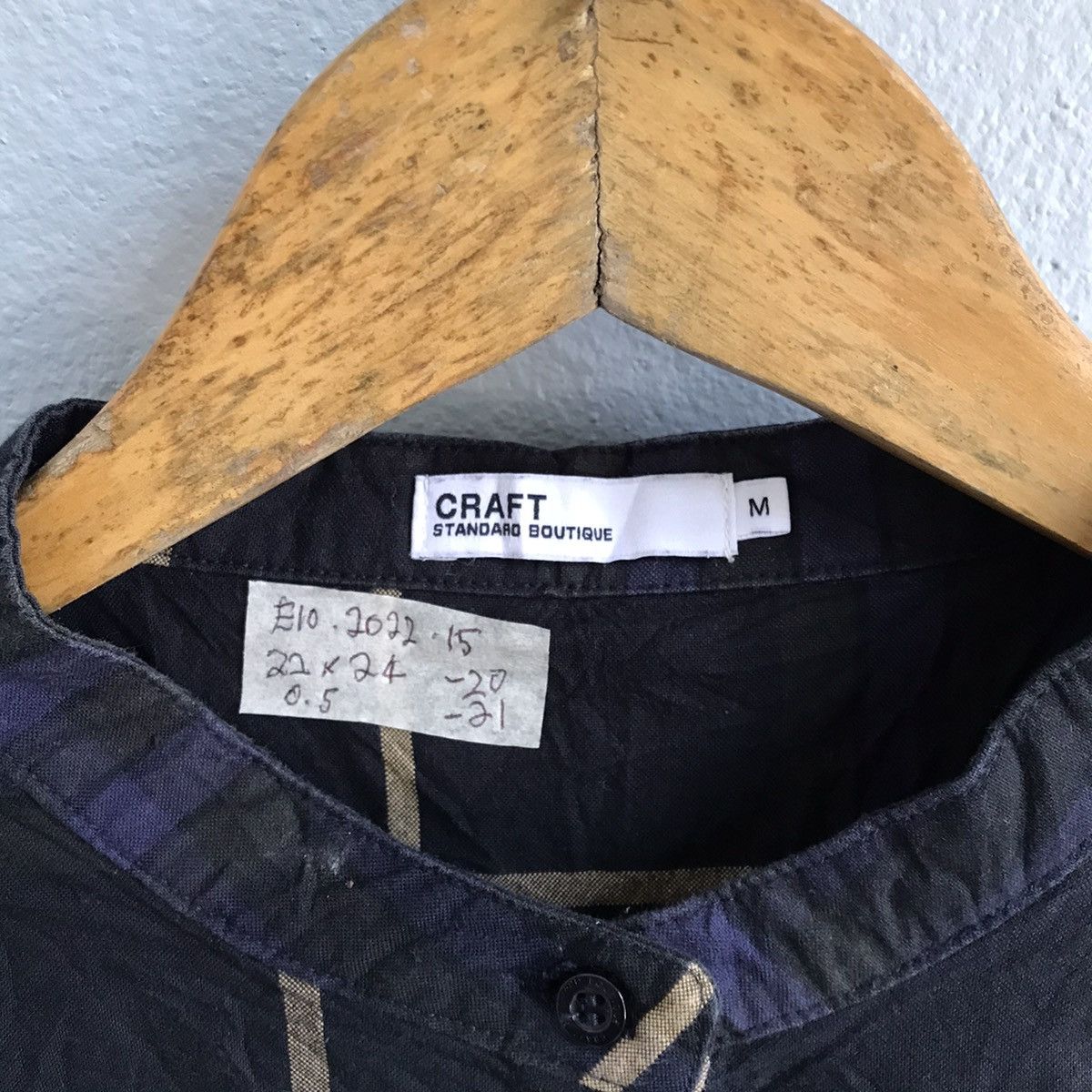 Japanese Brand Craft Boutique navy checked stripes jacket cotton Size M / US 6-8 / IT 42-44 - 6 Thumbnail