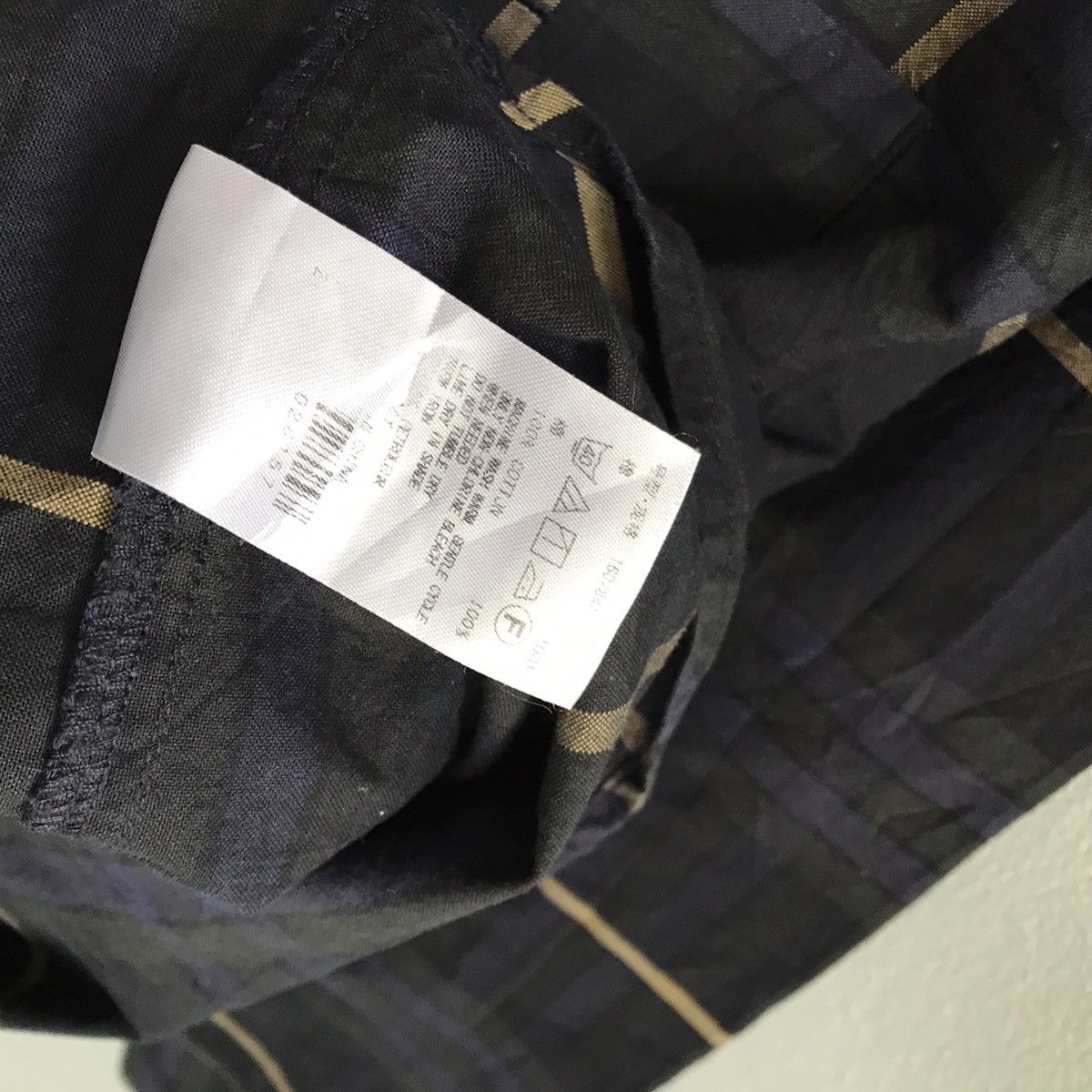 Japanese Brand Craft Boutique navy checked stripes jacket cotton Size M / US 6-8 / IT 42-44 - 7 Thumbnail