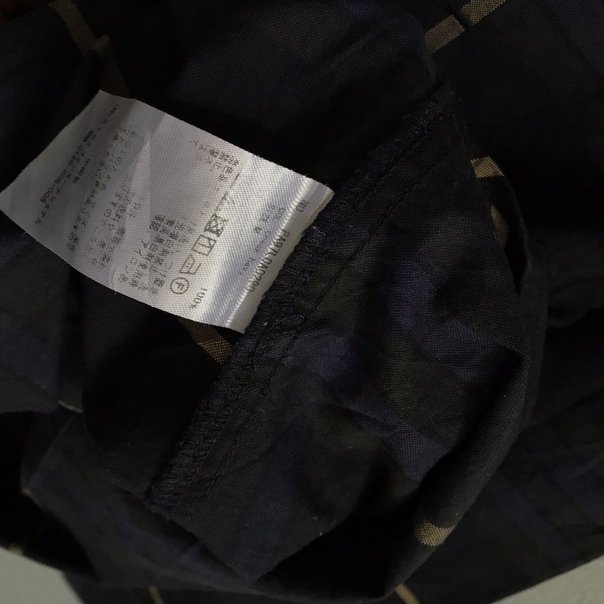 Japanese Brand Craft Boutique navy checked stripes jacket cotton Size M / US 6-8 / IT 42-44 - 8 Thumbnail