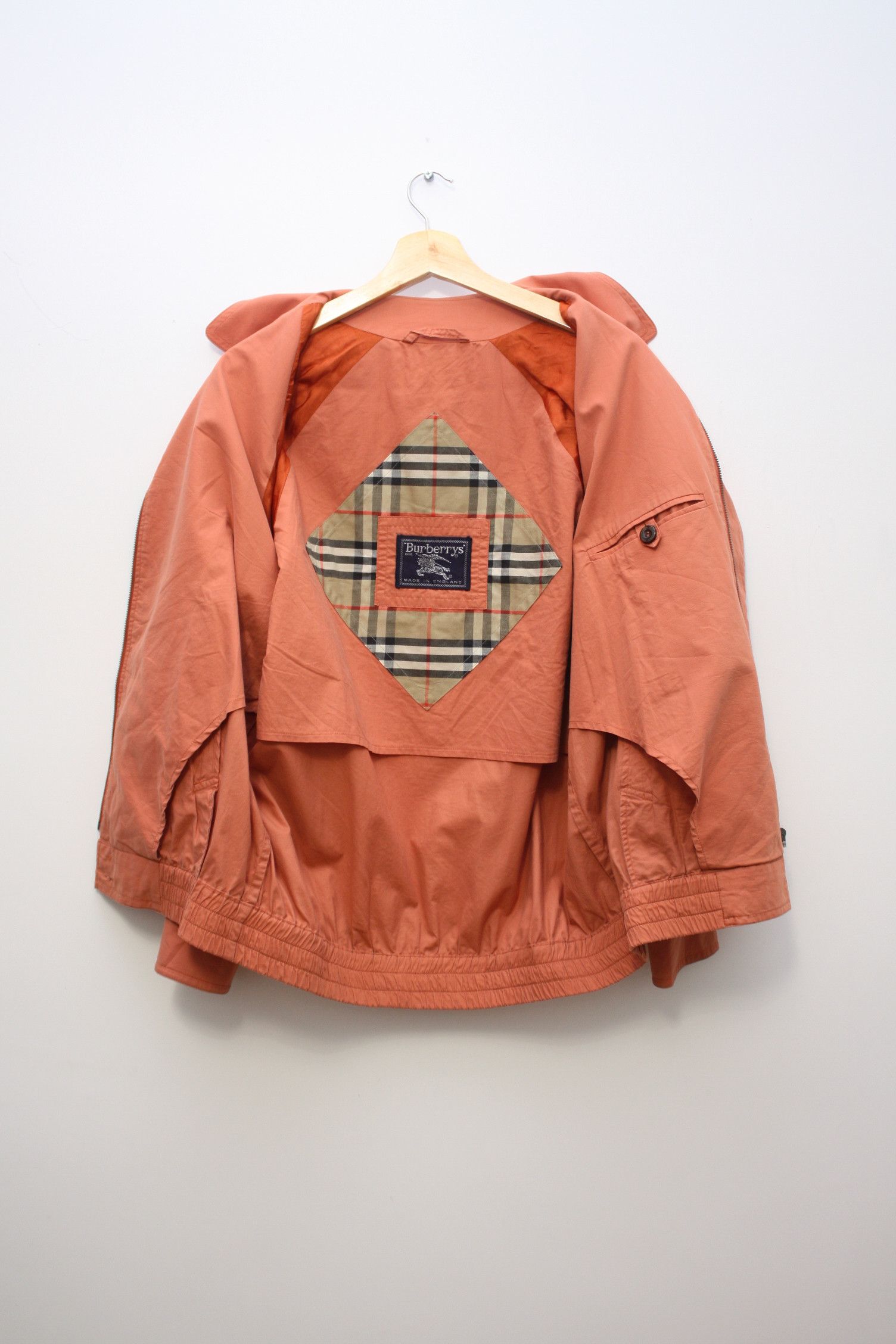 Burberry Burberry's Orange Nova Check Vintage Lightweight Bomber Size US M / EU 48-50 / 2 - 4 Thumbnail