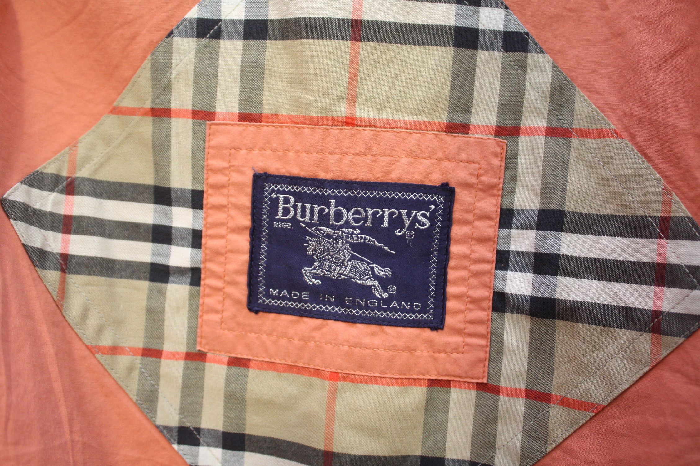 Burberry Burberry's Orange Nova Check Vintage Lightweight Bomber Size US M / EU 48-50 / 2 - 5 Thumbnail