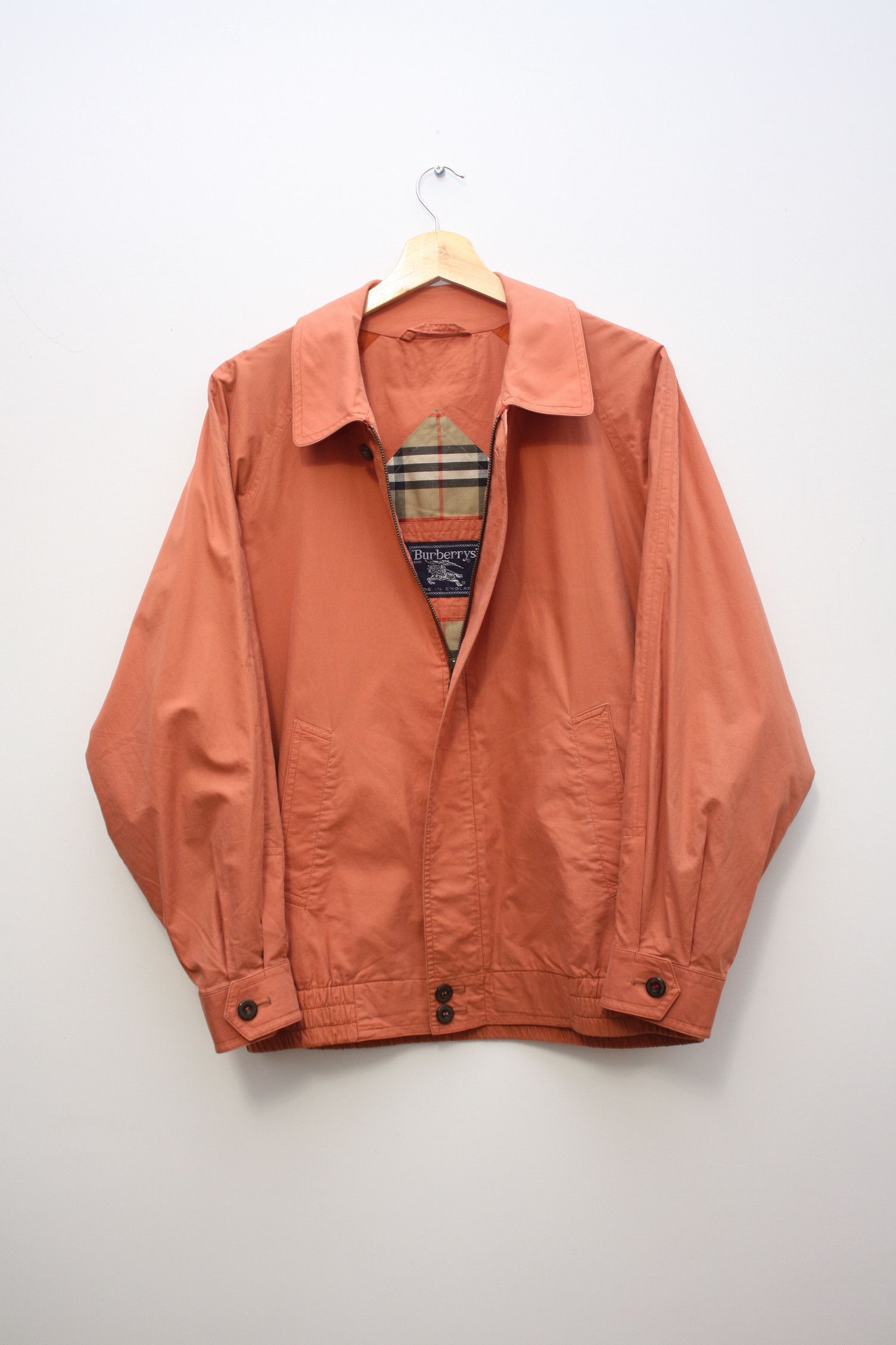 Burberry Burberry's Orange Nova Check Vintage Lightweight Bomber Size US M / EU 48-50 / 2 - 1 Thumbnail