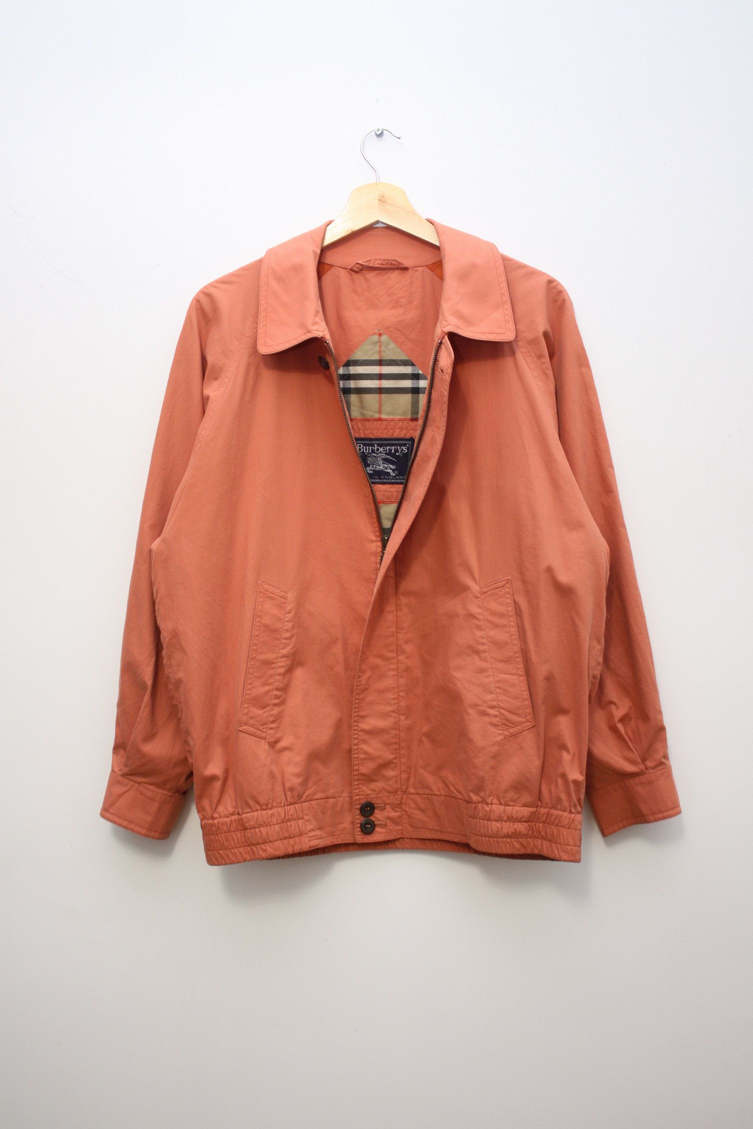Burberry Burberry's Orange Nova Check Vintage Lightweight Bomber Size US M / EU 48-50 / 2 - 2 Thumbnail