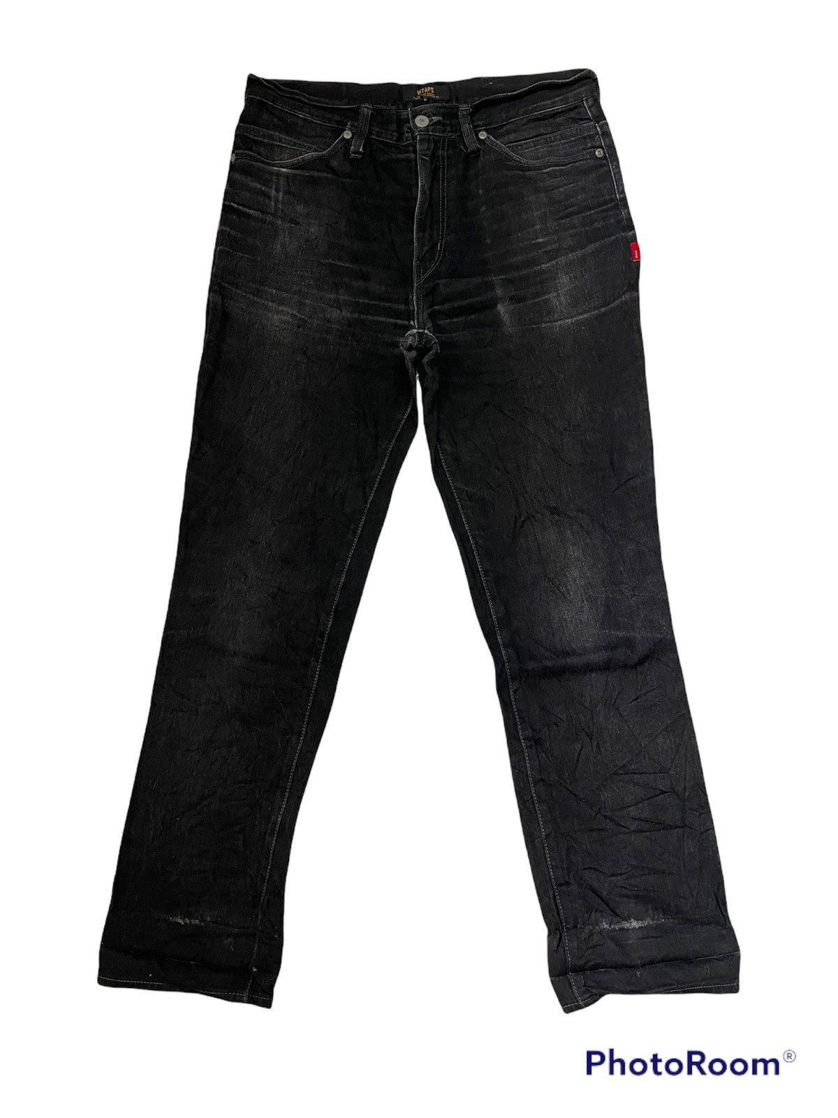 Image of Wtaps Raw Denim in Black, Men's (Size 33)