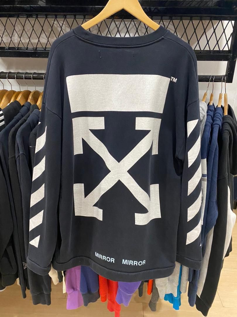 Off-White off white over size sweatshirt mirror mirror Size US XS / EU 42 / 0 - 4 Thumbnail