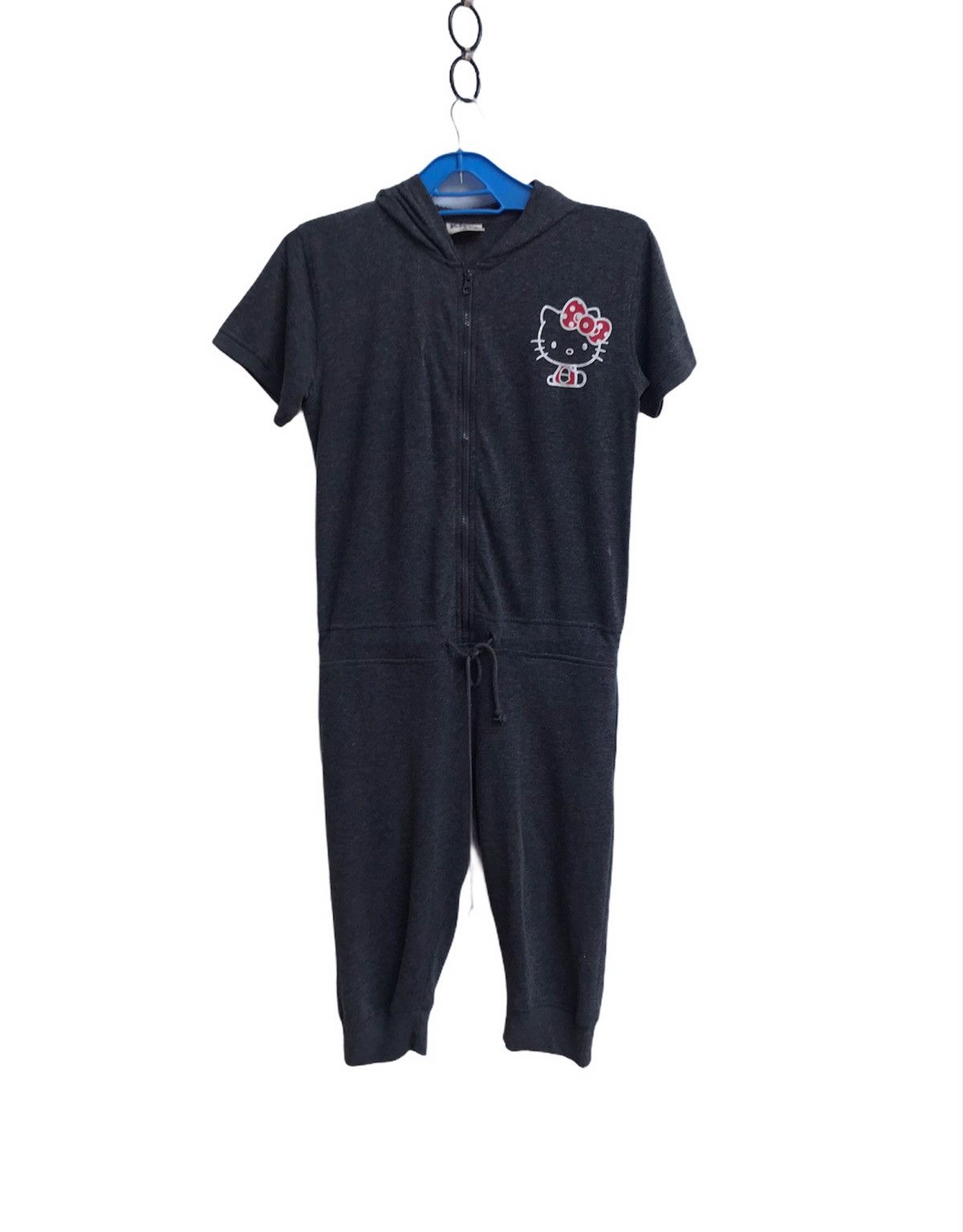 Japanese Brand 🔥Hello Kitty Jumpsuit With Hoodies Size US 33 - 2 Thumbnail