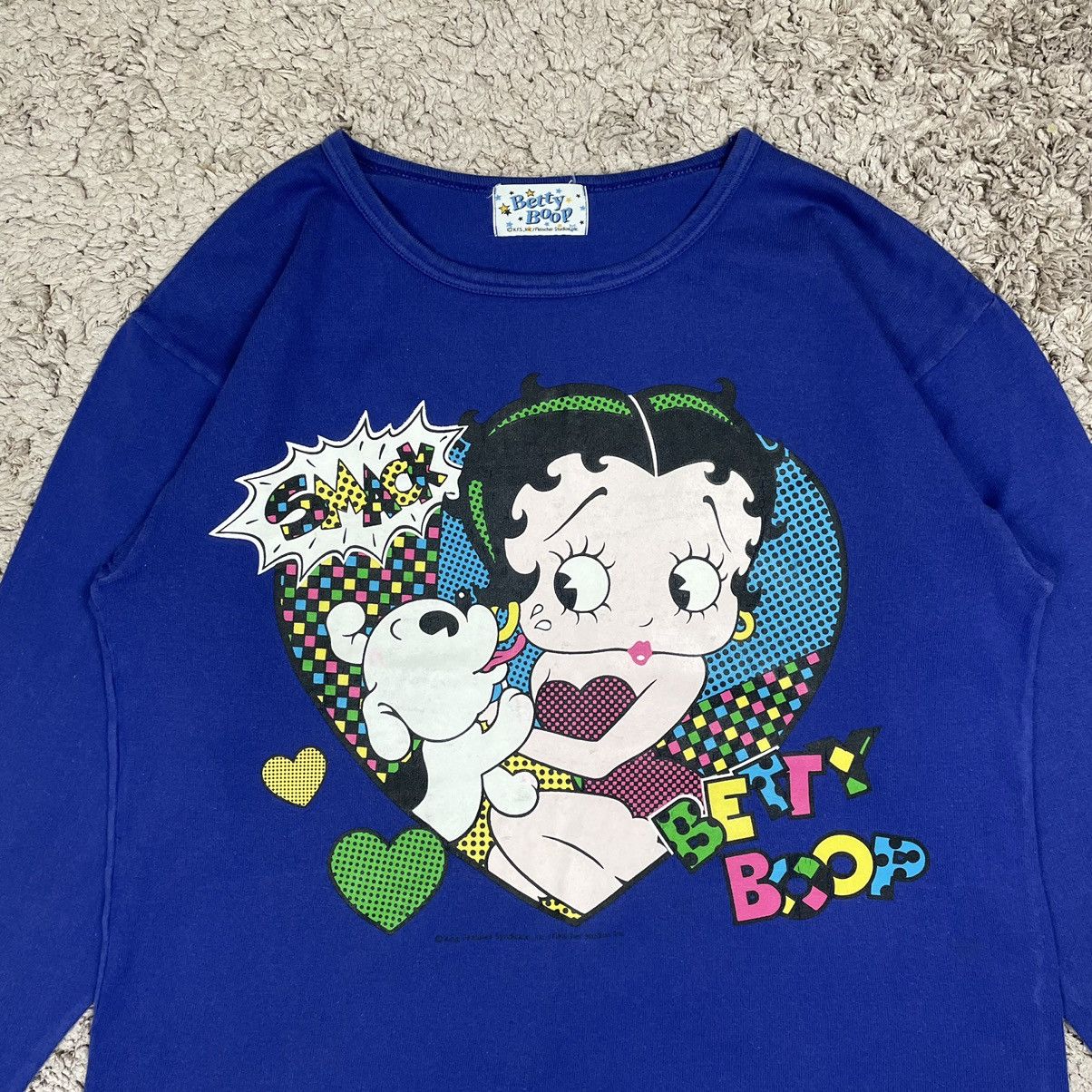 Cartoon Network Vintage Betty Boob Longsleeve T-shirt Size US M / EU 48-50 / 2 - 5 Thumbnail