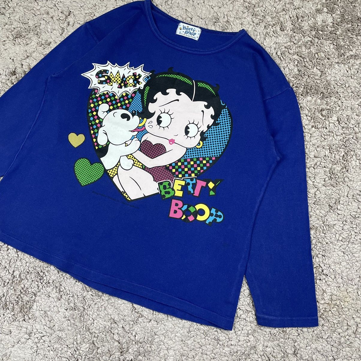 Cartoon Network Vintage Betty Boob Longsleeve T-shirt Size US M / EU 48-50 / 2 - 4 Thumbnail