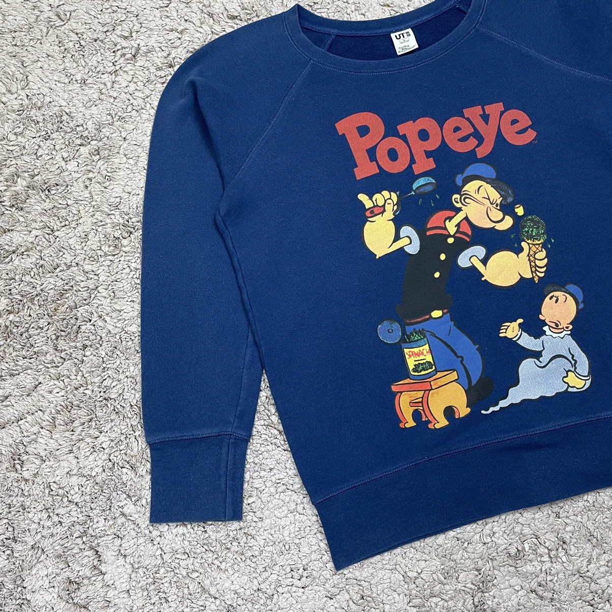 Cartoon Network × Japanese Brand × Uniqlo Popeye The Sailorman By Uniqlo Sweatshirt Size US L / EU 52-54 / 3 - 3 Thumbnail